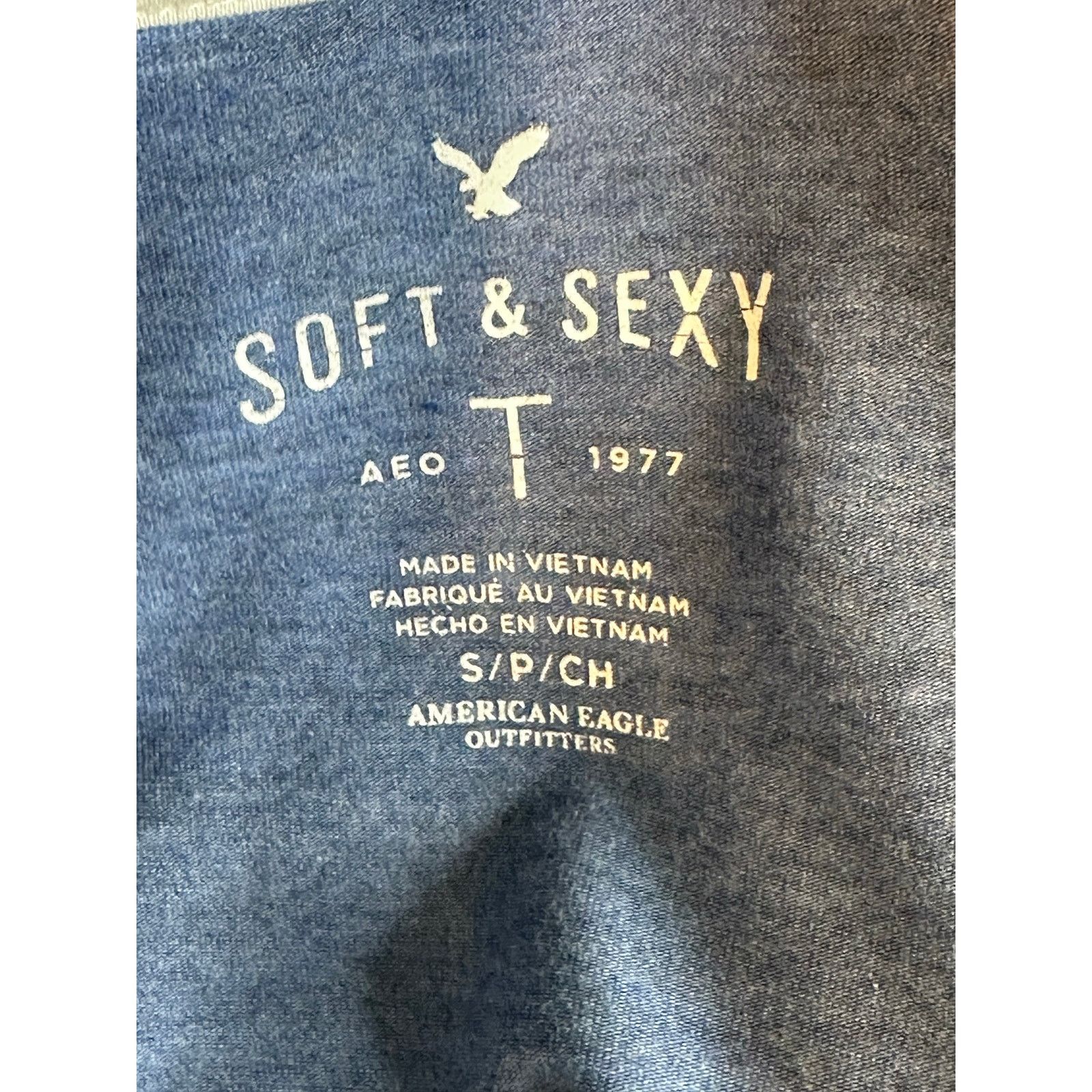 American Eagle Outfitters American Eagle blue short sleeves T-shirt size Small Size S / US 4 / IT 40 - 3 Thumbnail