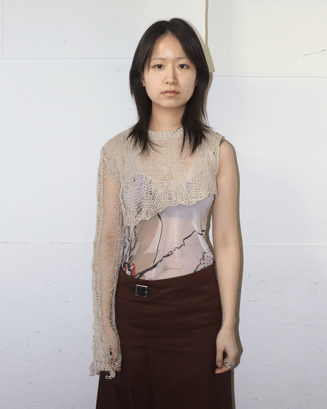 Heaven by Marc Jacobs Heaven by Marc Jacobs Distressed Cropped Sweater Size S / US 4 / IT 40 - 2 Thumbnail