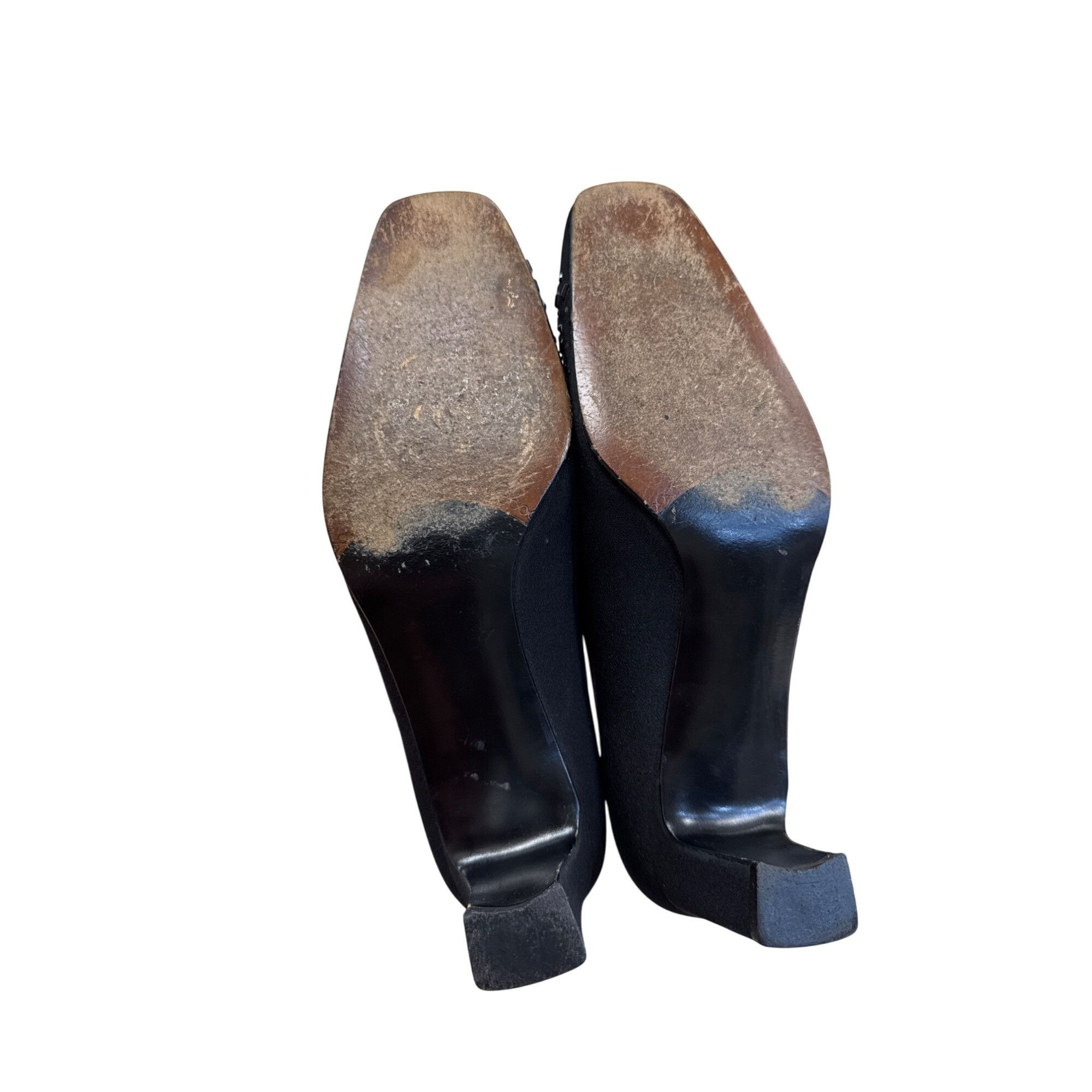 Stuart Weitzman Stuart Weitzman Womens Black Leather Heeled 2.5 " Shoes Siz Size US 7 / IT 37 - 9 Thumbnail