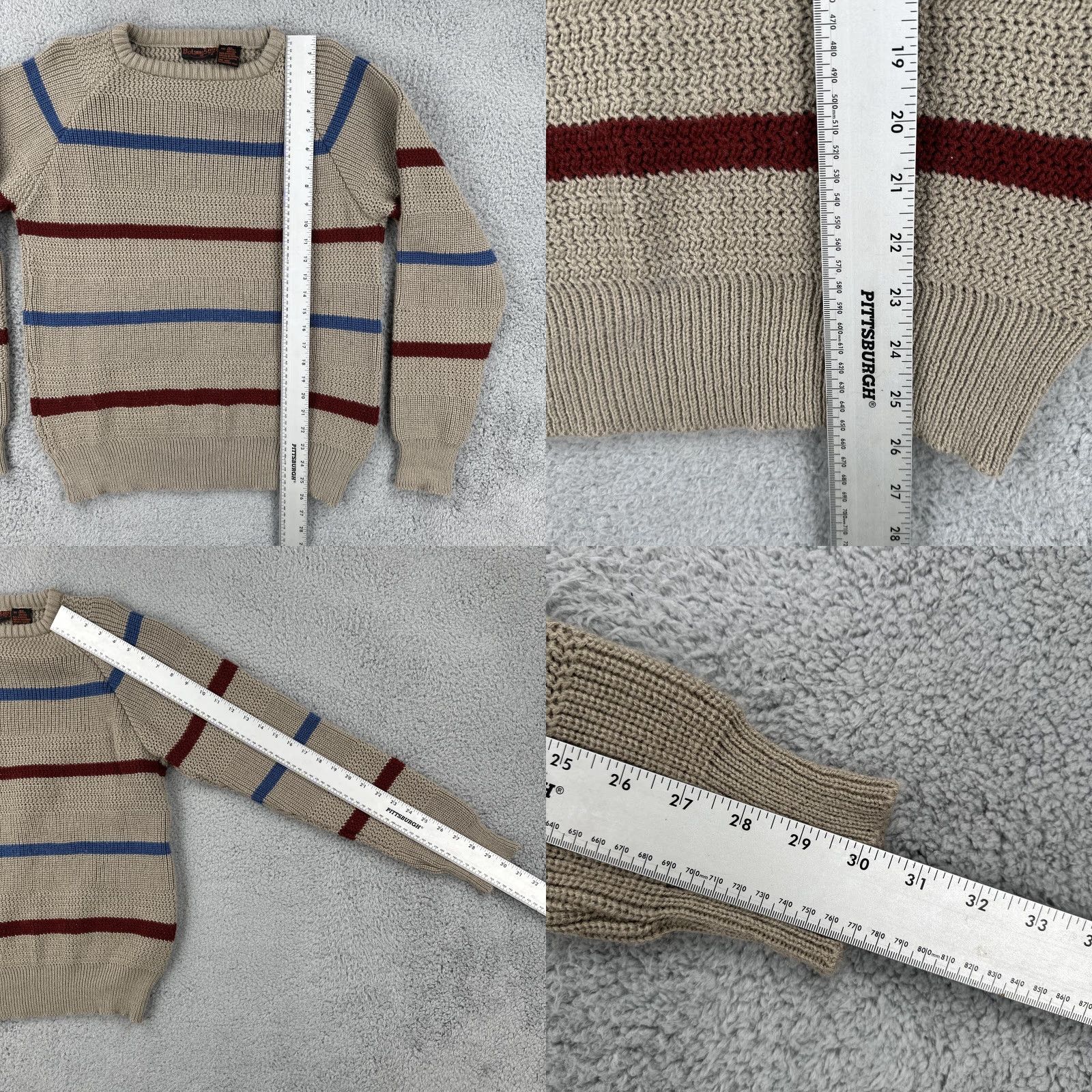 Vintage VINTAGE Botany 500 Mens Size Medium 90s Pullover Striped Acrylic Sweater Grandpa Size US M / EU 48-50 / 2 - 9 Thumbnail