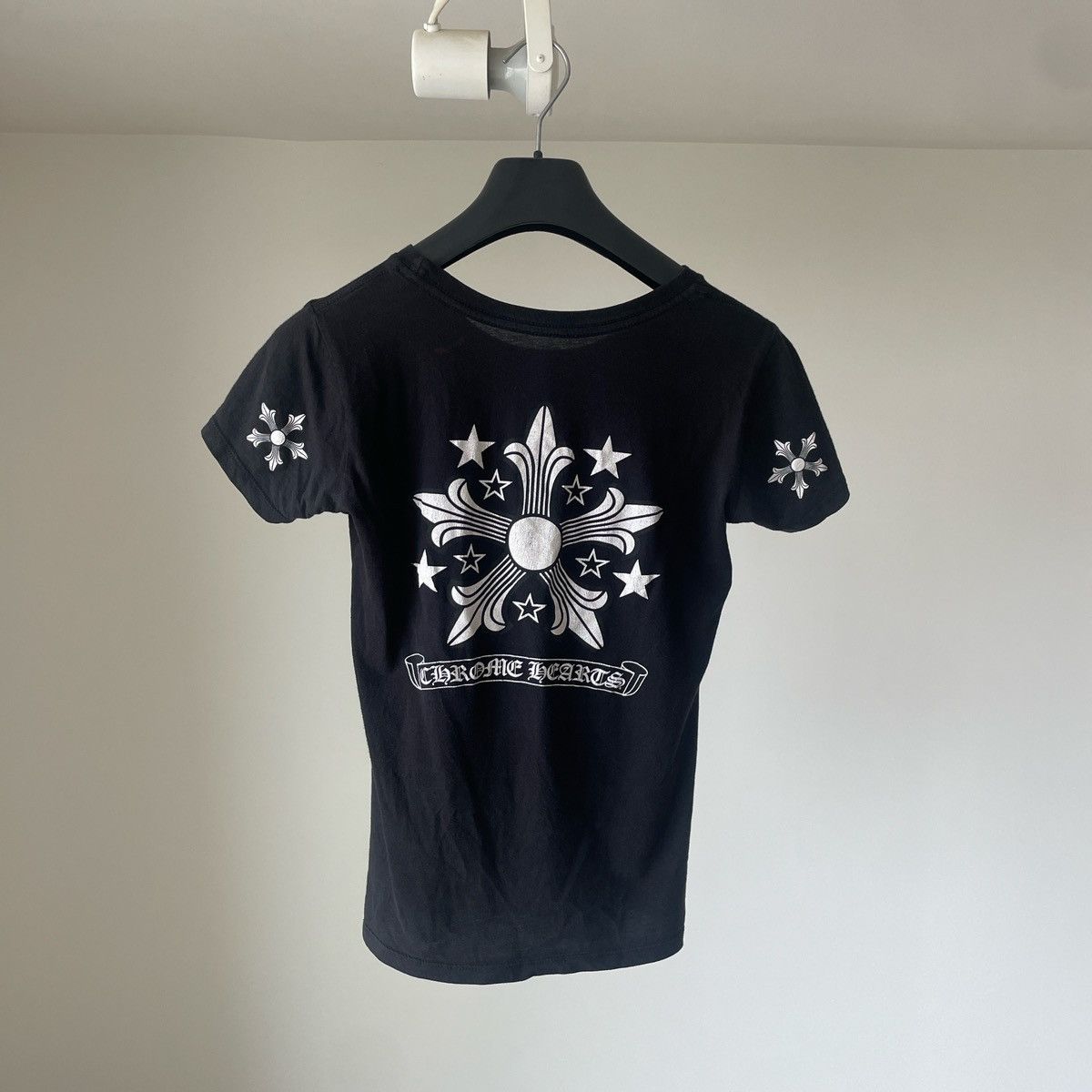 image of Chrome Hearts Star Logo Black T-Shirt, Women's (Size XS)