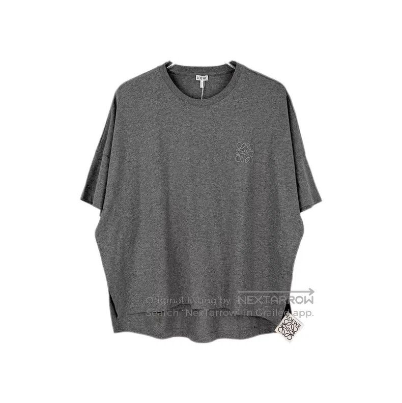 Loewe Loewe Gray Embroidered Logo Short Sleeve Size L / US 10 / IT 46 - 1 Thumbnail