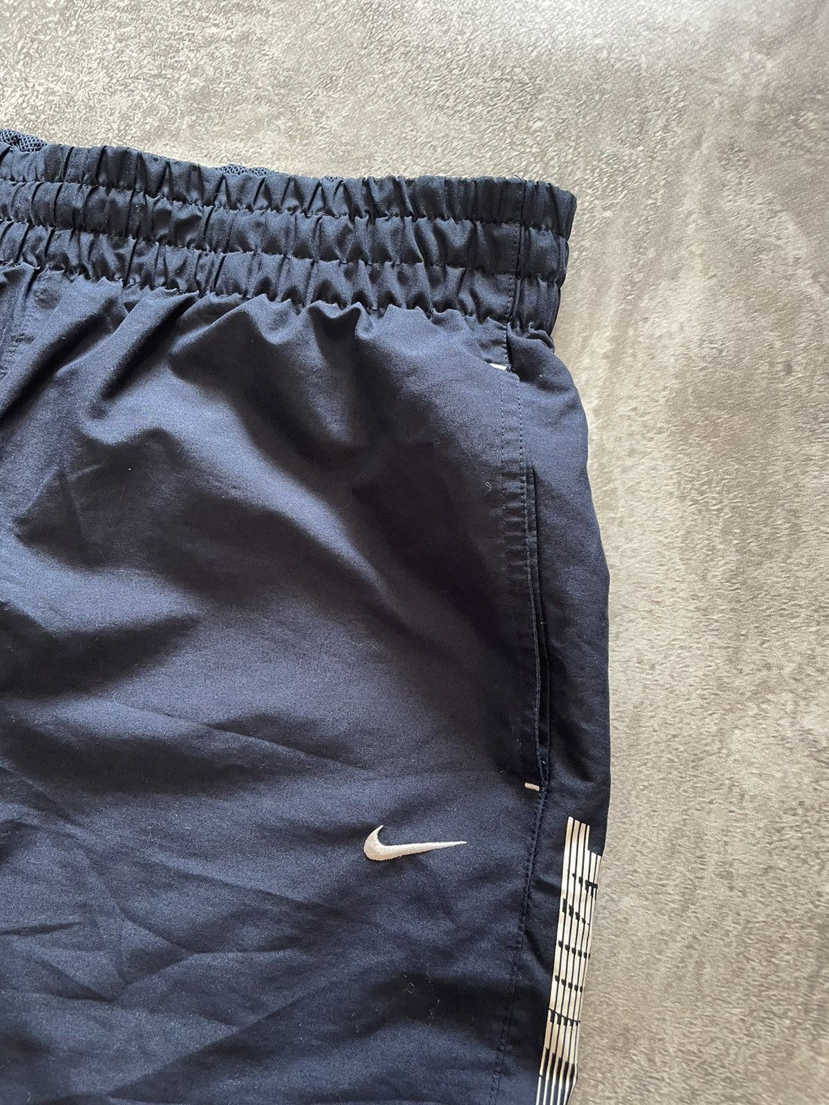 Nike × Vintage Vintage Nike Navy Blue Shorts Drill Size L Size US 34 / EU 50 - 4 Thumbnail