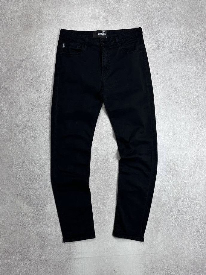 Moschino Vintage Love Moscino Black Denim Pants Y2K 31 Size US 31 - 3 Thumbnail
