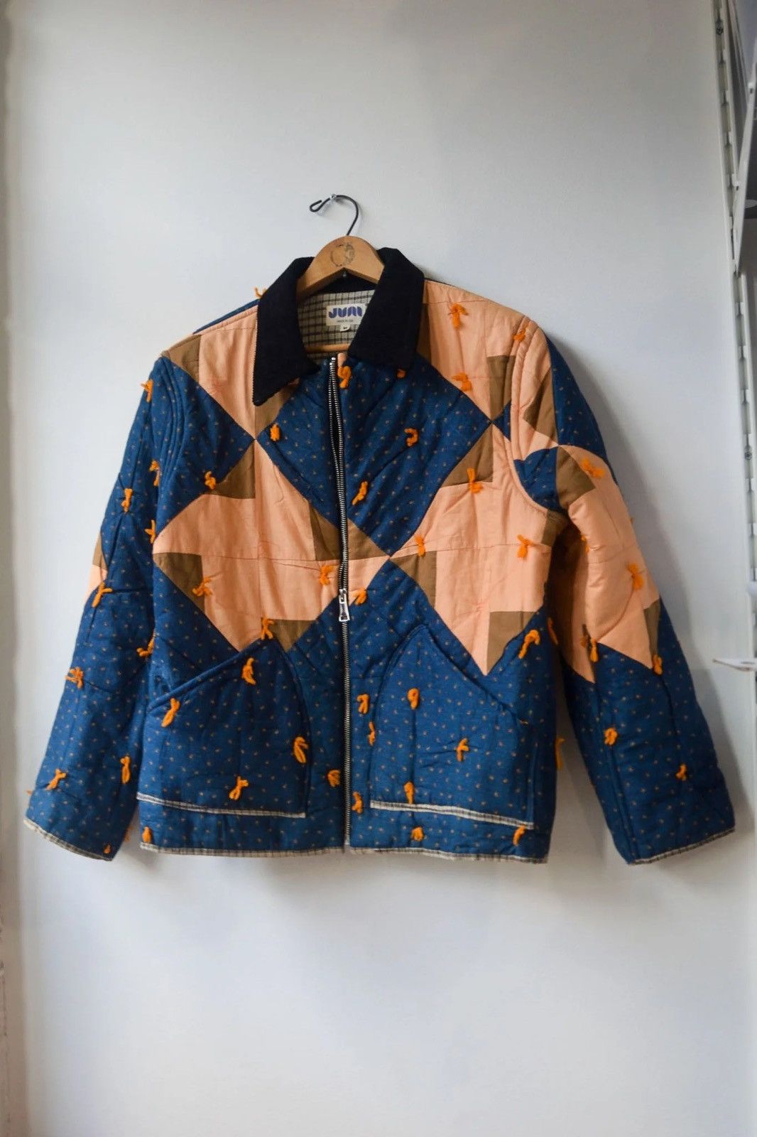 Other Indigo & Rust Upcycled 1930s Quilt Jacket Size US M / EU 48-50 / 2 - 1 Thumbnail