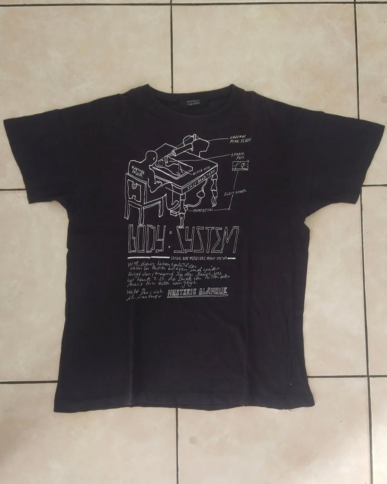 Hysteric Glamour × If Six Was Nine × Japanese Brand Vintage Hysteric Glamour Porn Funny Art Black Tees Size US L / EU 52-54 / 3 - 2 Thumbnail