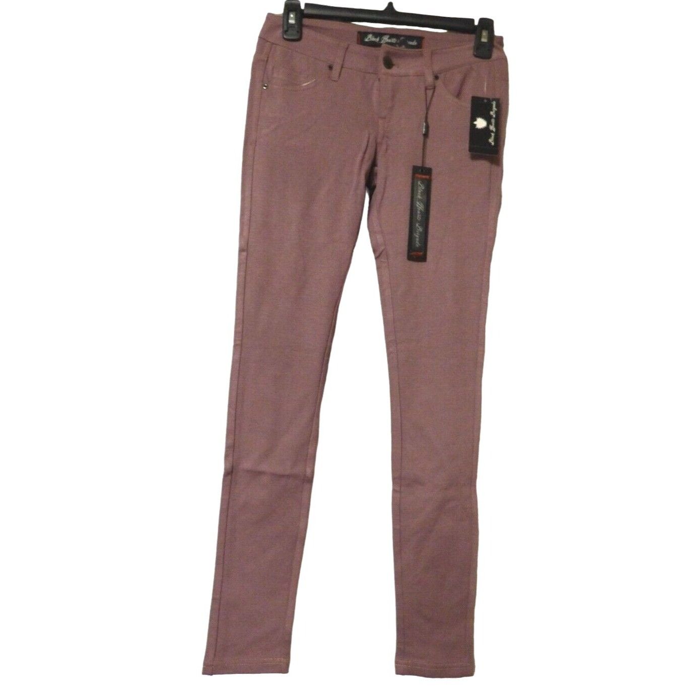 Other Black Hearts Brigade Women’s Ponte Pants, Mauve Wine, Size 2 Size 25" / US 0 / IT 36 - 5 Thumbnail