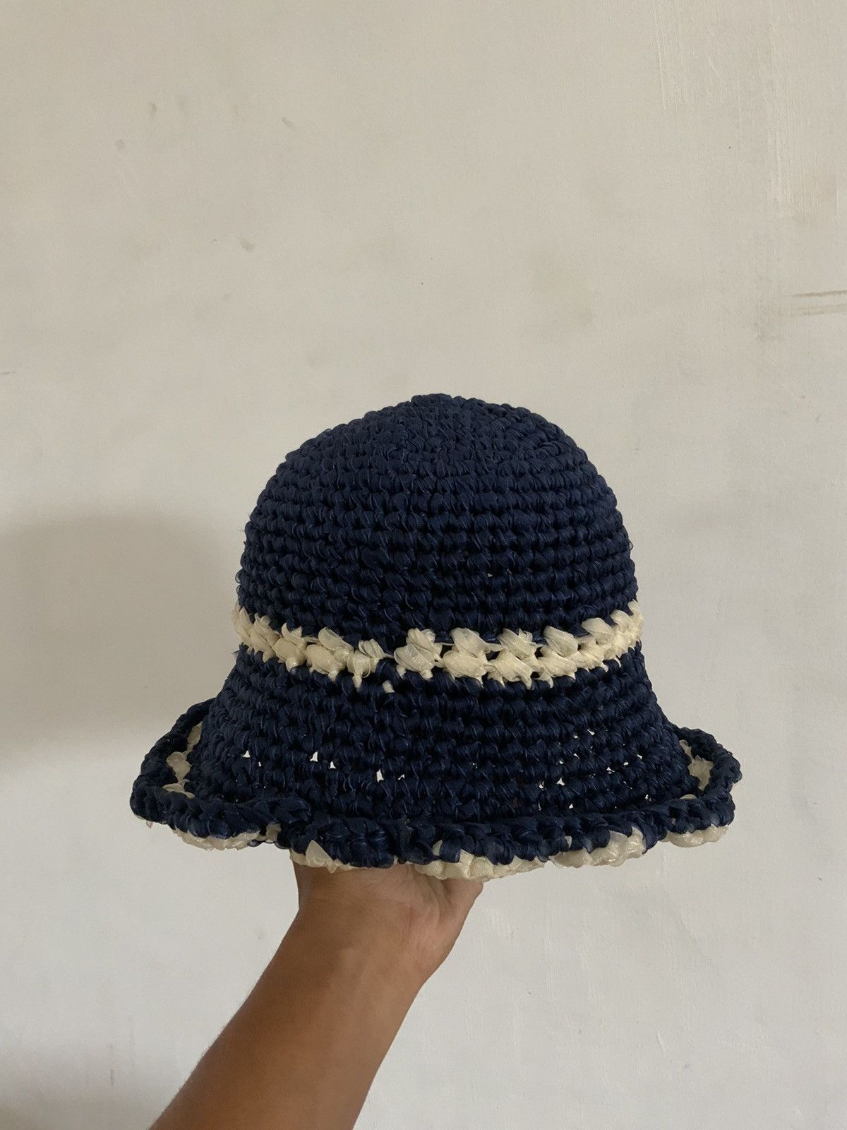 Japanese Brand Indigo White Outdoor Bucket Hat Size ONE SIZE - 2 Thumbnail