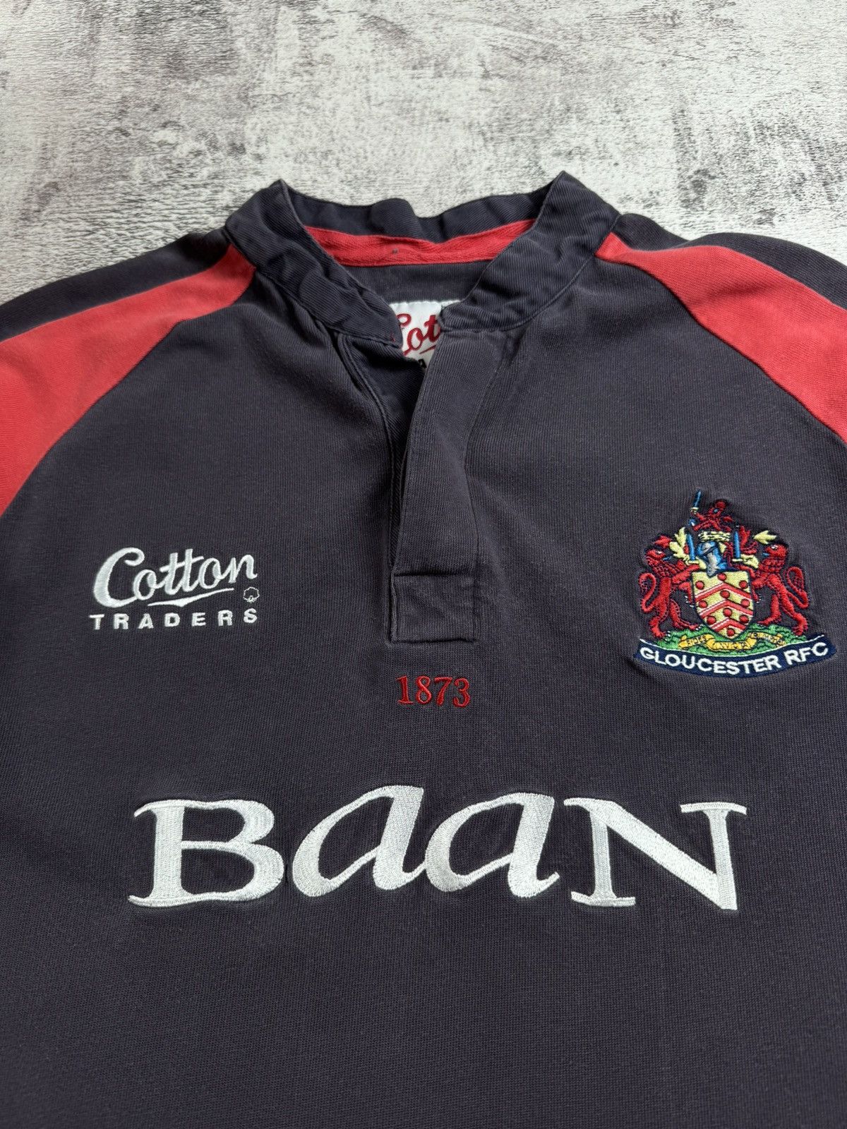 Cotton Traders Gloucester Rugby Shirt 2002 2003 Cotton Traders 00s Large Polo Jersey T Shirt Size US L / EU 52-54 / 3 - 6 Thumbnail