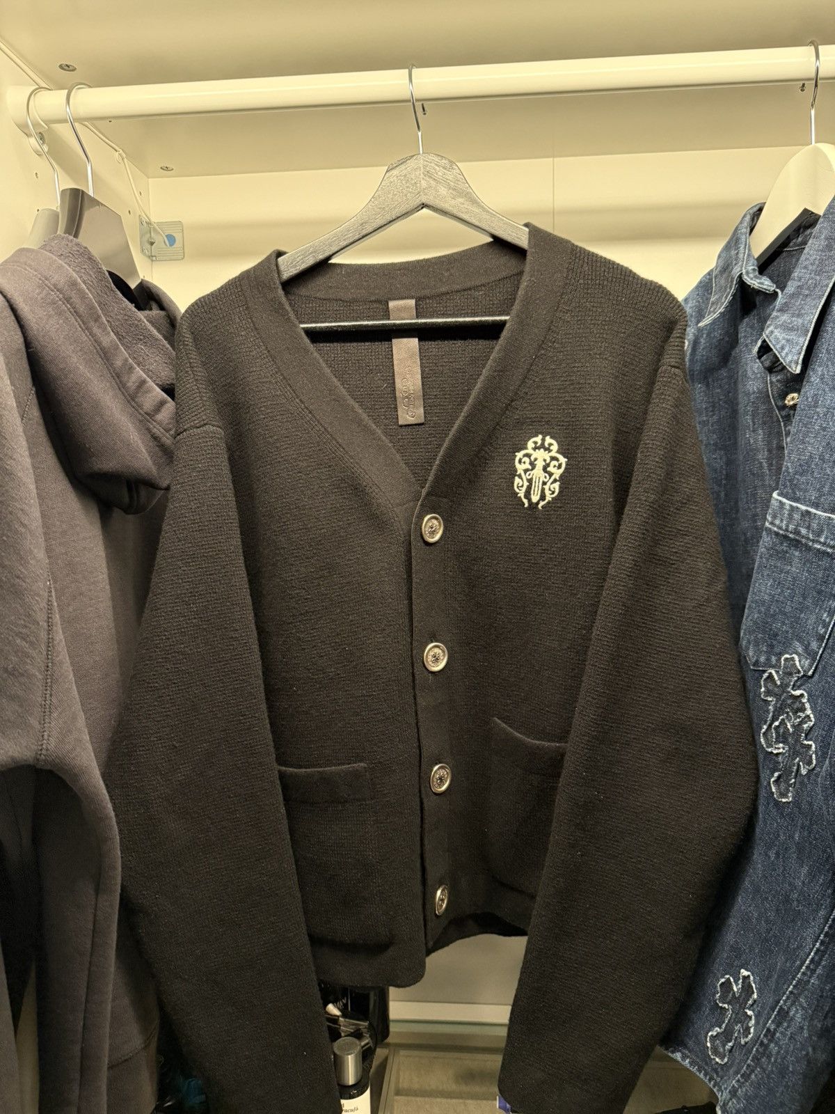 Chrome Hearts Chrome hearts dagger cardigan Size US S / EU 44-46 / 1 - 1 Thumbnail
