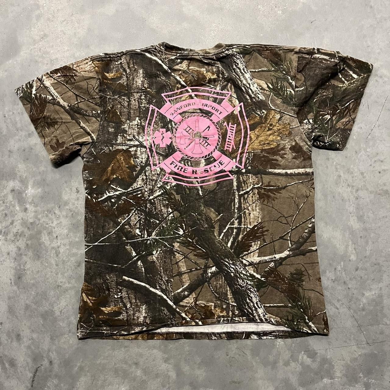 Russell Athletic Vintage Y2K/2000s Russell Real Tree Camo Nature Tee! Size S / US 4 / IT 40 - 2 Thumbnail