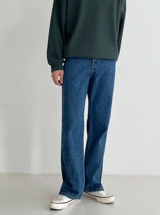 Japanese Brand Hayama x Endo Blue casual wide-leg all-match washed jeans Size US 32 / EU 48 - 2 Thumbnail