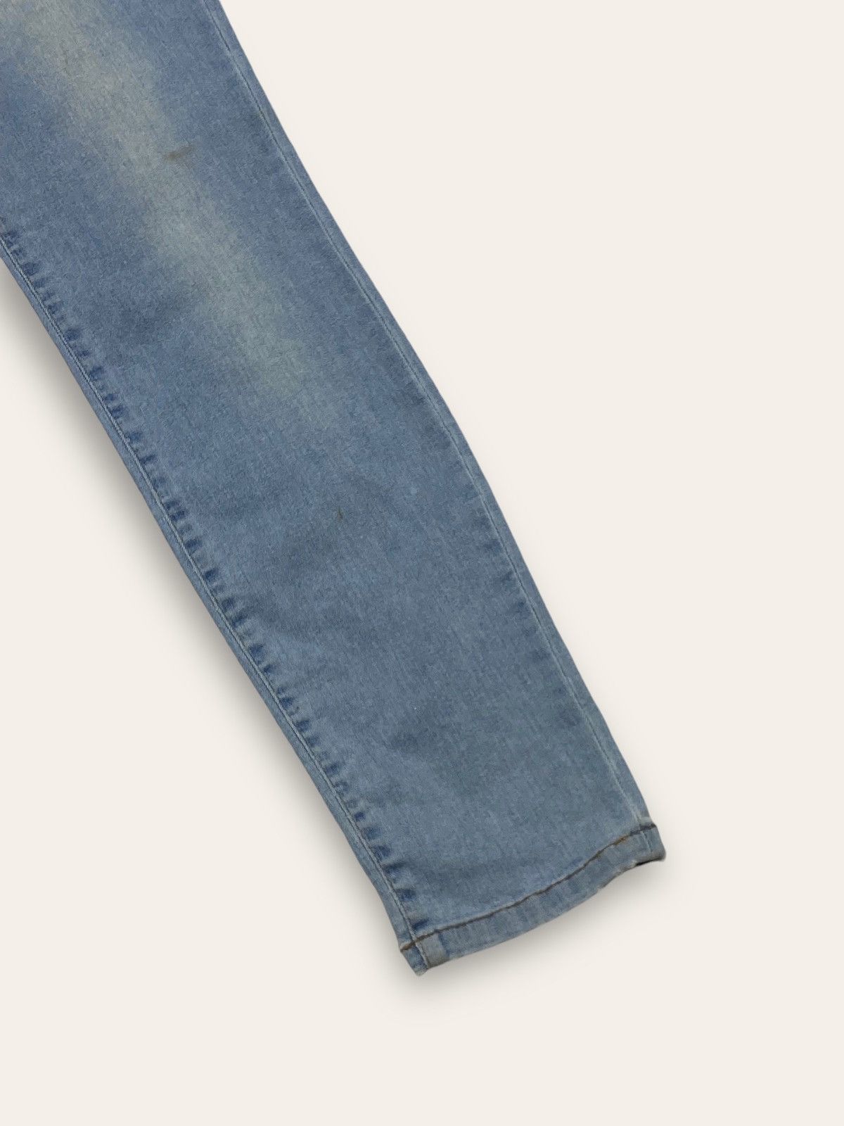 Jean Vintage VERSUS VERSACE Blue Animal Patch Jeans Slim Y2K Size 31" - 2 Thumbnail