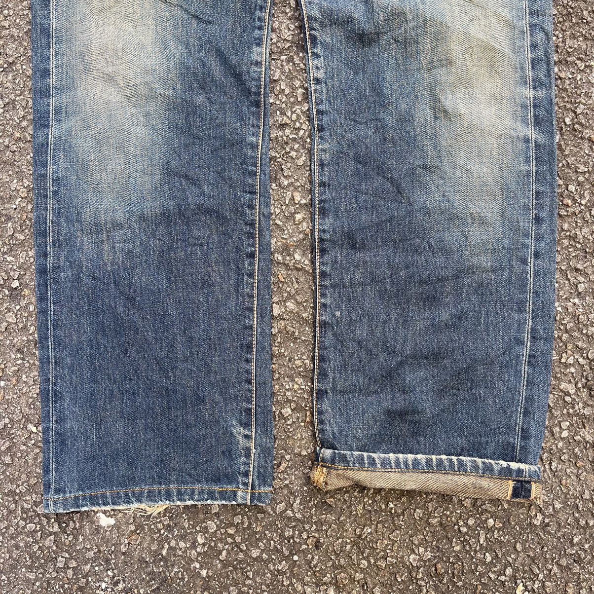 Hysteric Glamour VINTAGE EDWIN 505X SELVEDGE MUDWASH RUSTY DISTRESSED DENIM Size US 31 - 2 Thumbnail