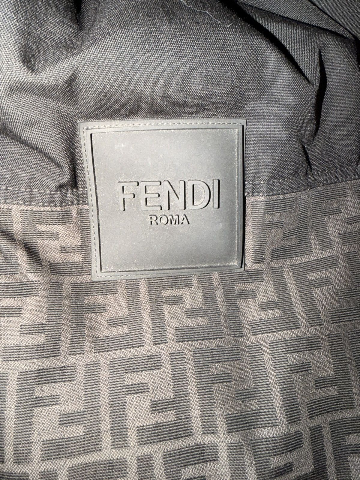 Fendi Fendi FF Monogram Puffer Jacket w/ Fur Hood – Size 52 (L) Size US L / EU 52-54 / 3 - 6 Thumbnail