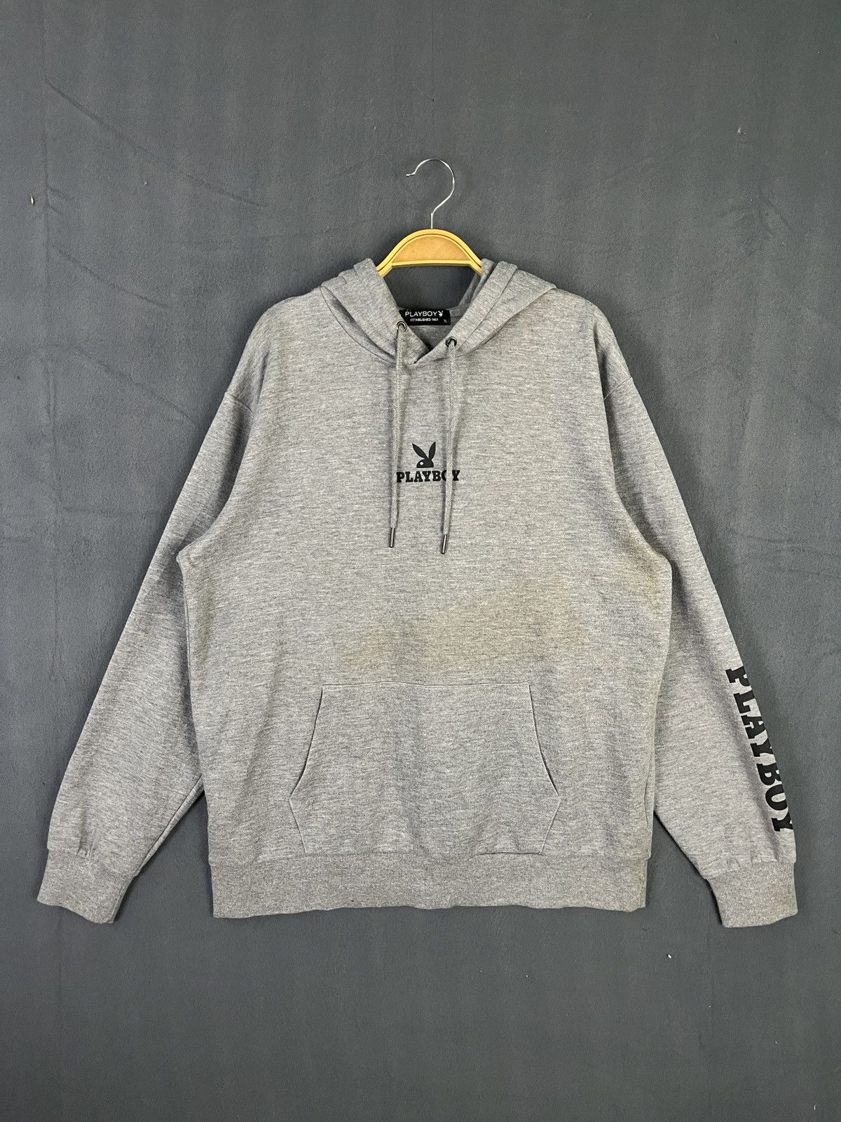 Playboy × Vintage Vintage 90s Playboy Bunny Logo Spell Out Backhit Hoodie Size US XXL / EU 58 / 5 - 3 Thumbnail