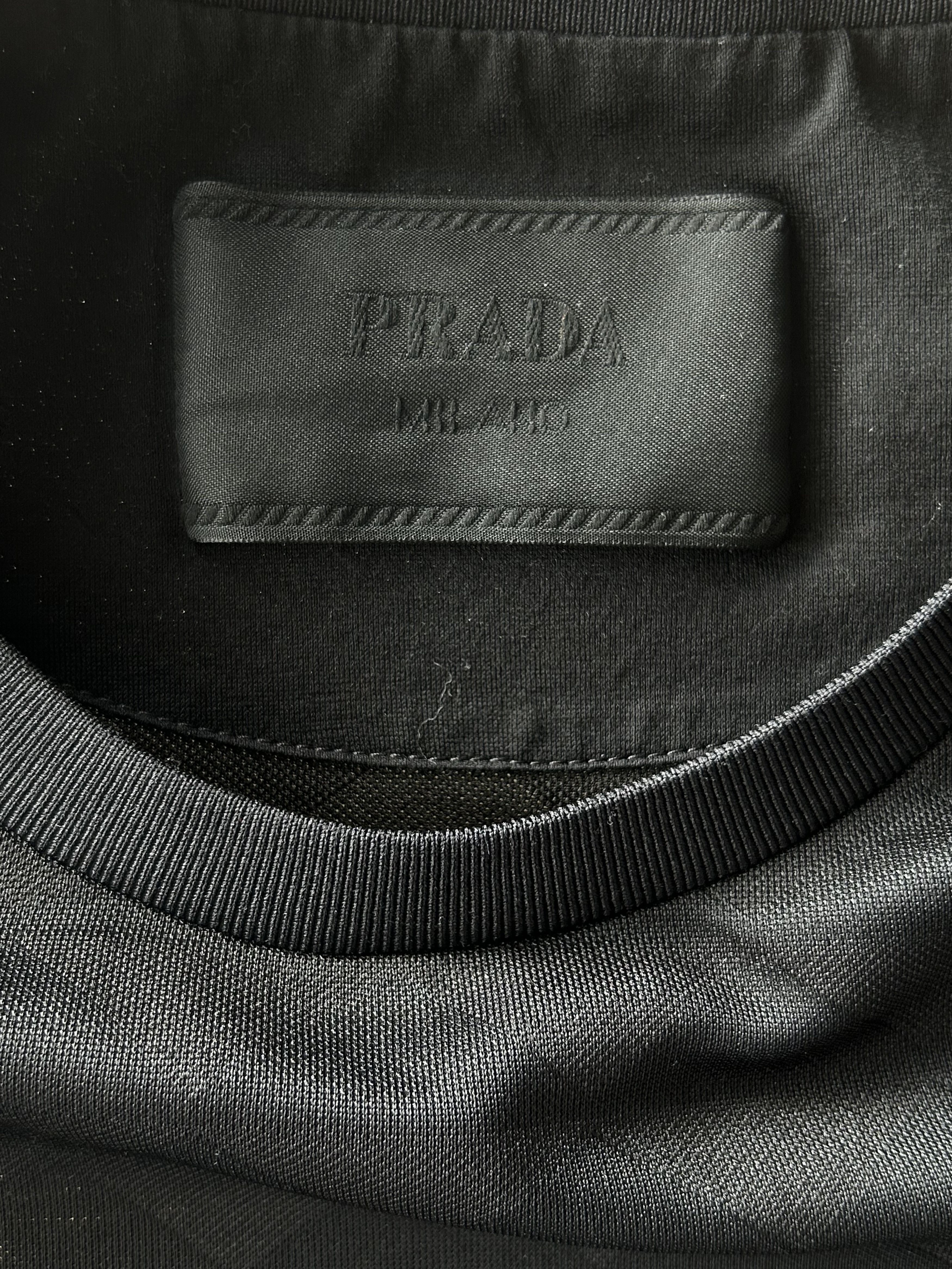 Prada Prada Black Jacquard Gradient T-Shirt Size US XS / EU 42 / 0 - 3 Thumbnail