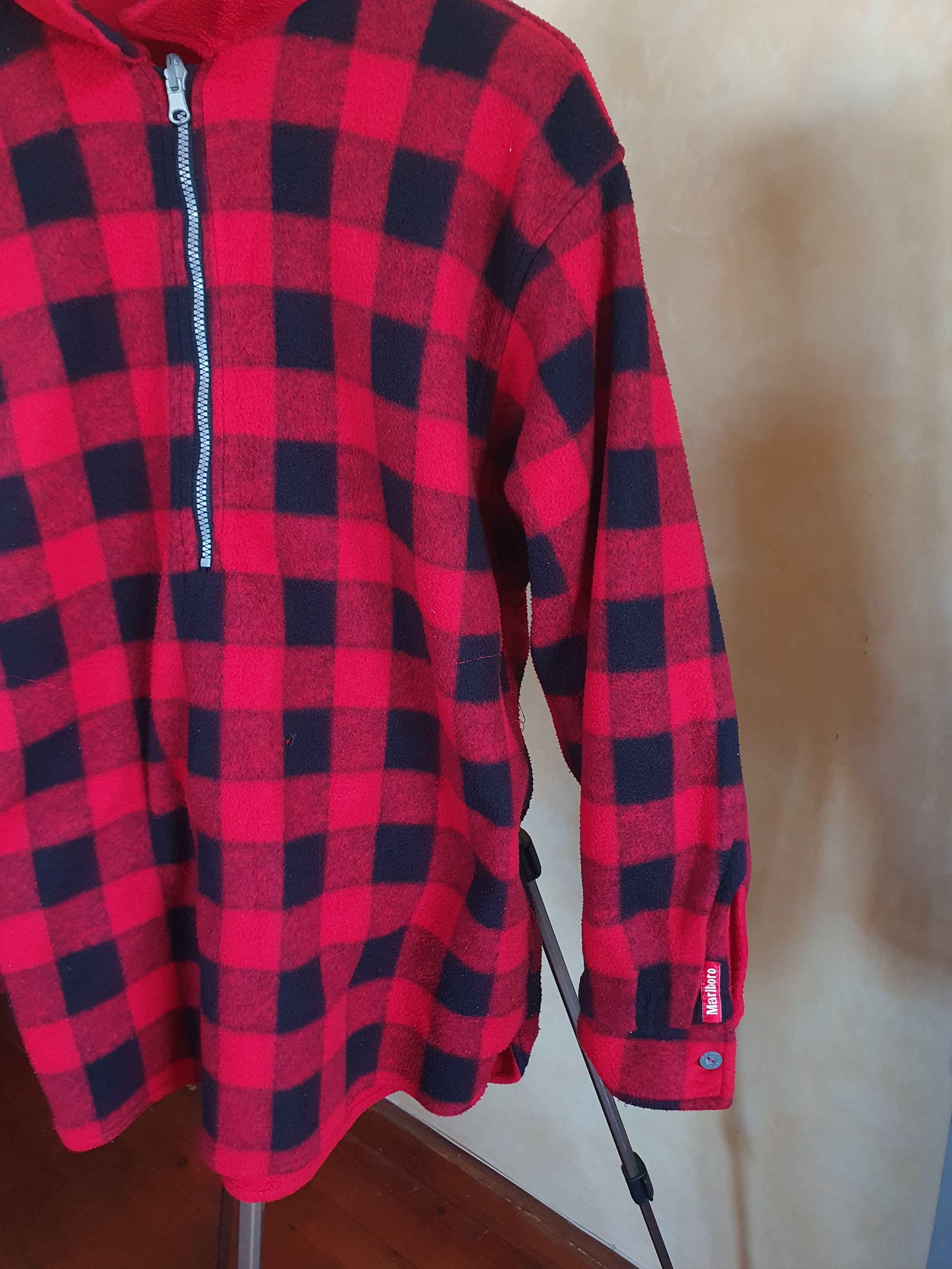 Marlboro × Vintage Marlboro Unlimited Vintage Reversable Fleece Buffalo Check L Size US L / EU 52-54 / 3 - 12 Thumbnail