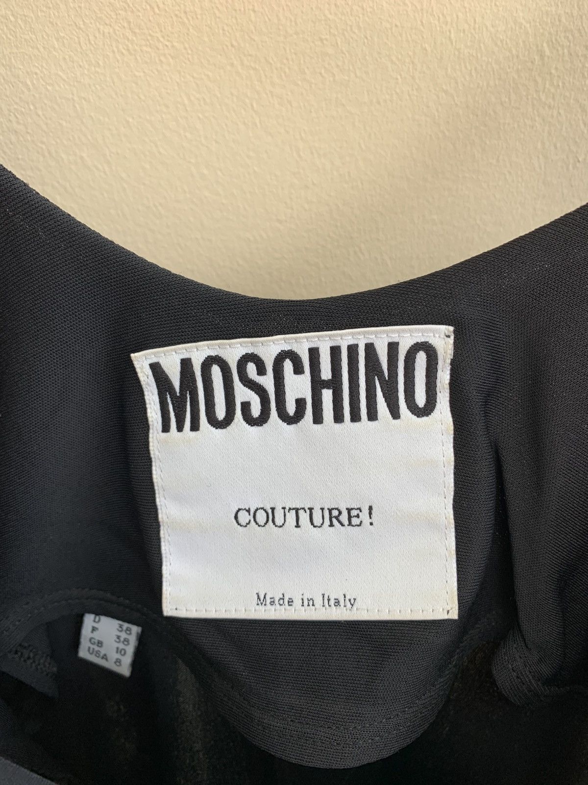 Moschino Moschino Couture Charleston Black Beige Fringed Dress Size M / US 6-8 / IT 42-44 - 6 Thumbnail