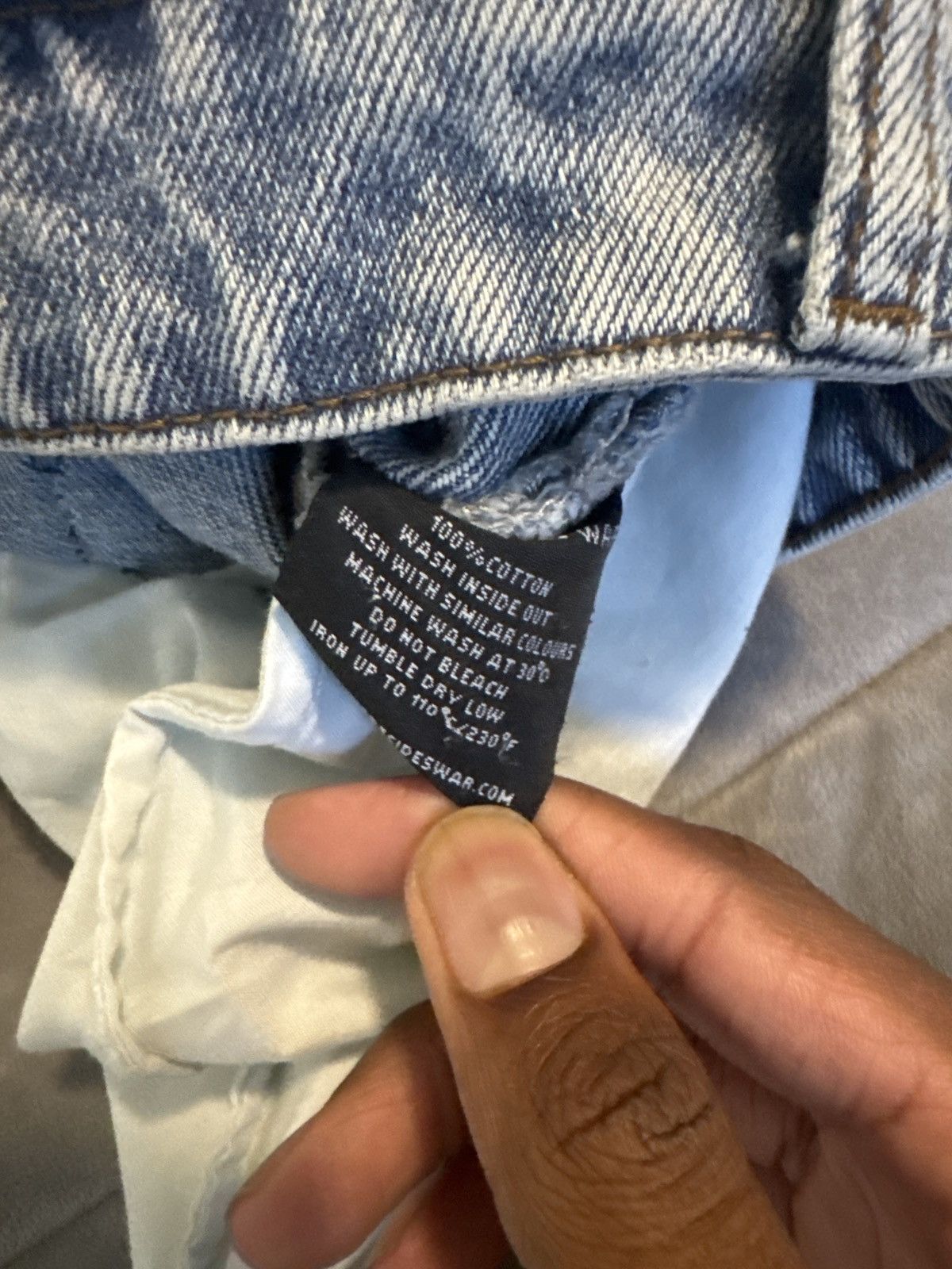 Who Decides War WHO DECIDES WAR GRID LACE DENIM Size US 30 / EU 46 - 6 Thumbnail