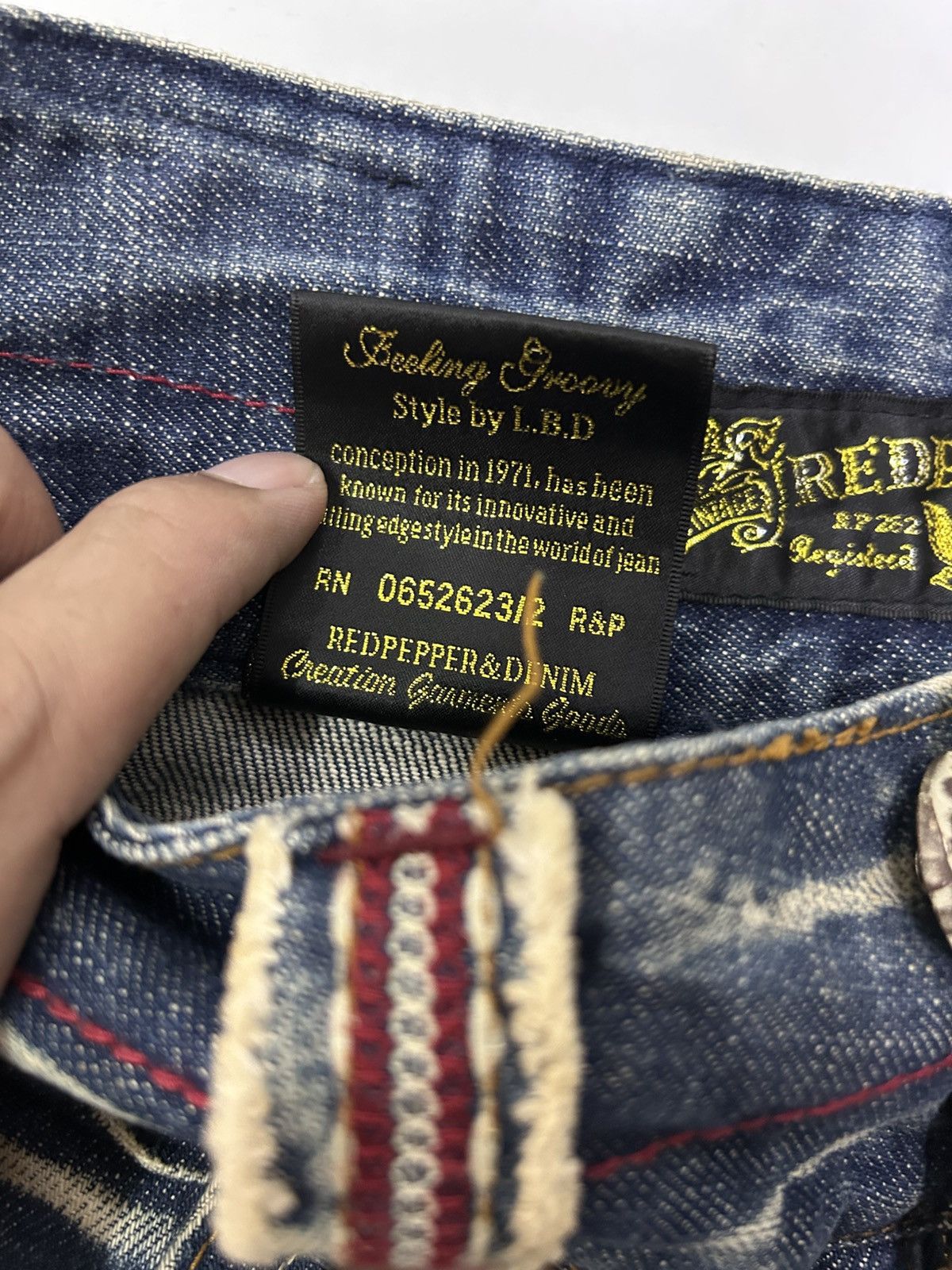 Japanese Brand × Vintage Vintage Japanese Denim Redpepper Mud Wash Flare Jeans Size US 30 / EU 46 - 14 Thumbnail