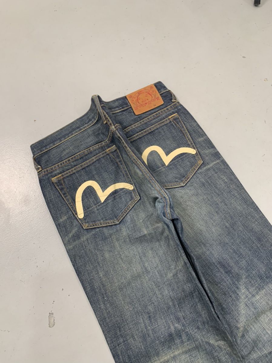 Vintage Vintage Evisu inspired loose fit denim Size US 36 / EU 52 - 3 Thumbnail