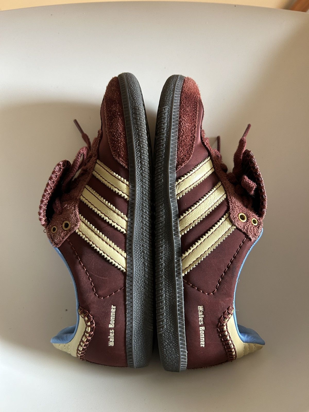 Adidas x Wales Bonner Maroon Burgundy Samba Sneakers