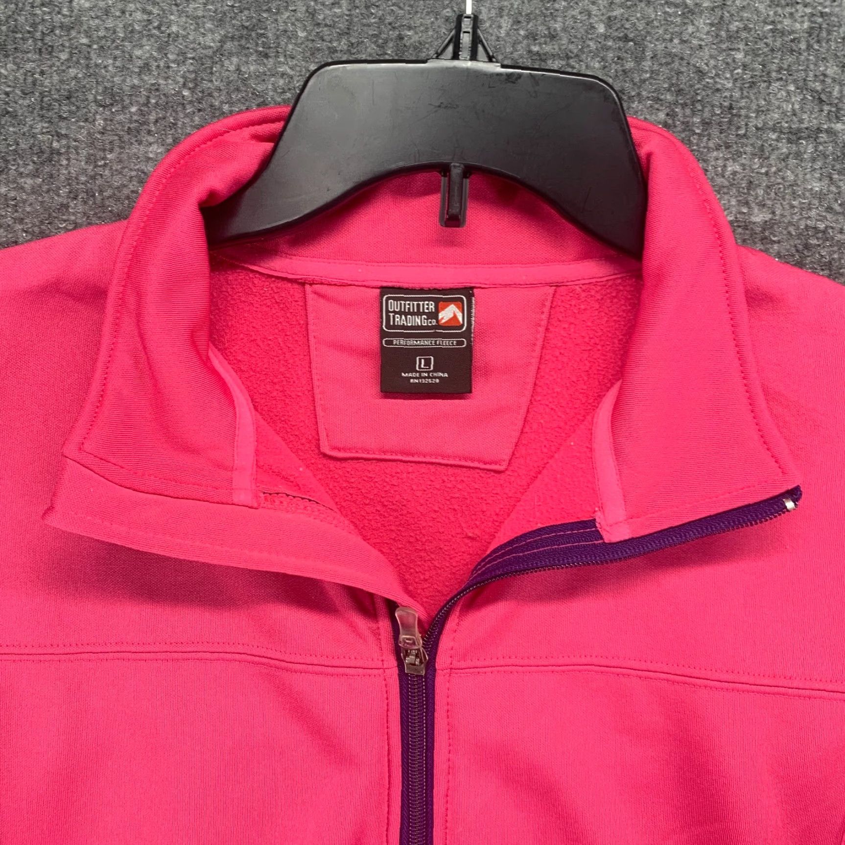 CO Outfitter Trading Co Jacket Womens Large Pink Performance Fleece Full Zip Active Size L / US 10 / IT 46 - 4 Thumbnail