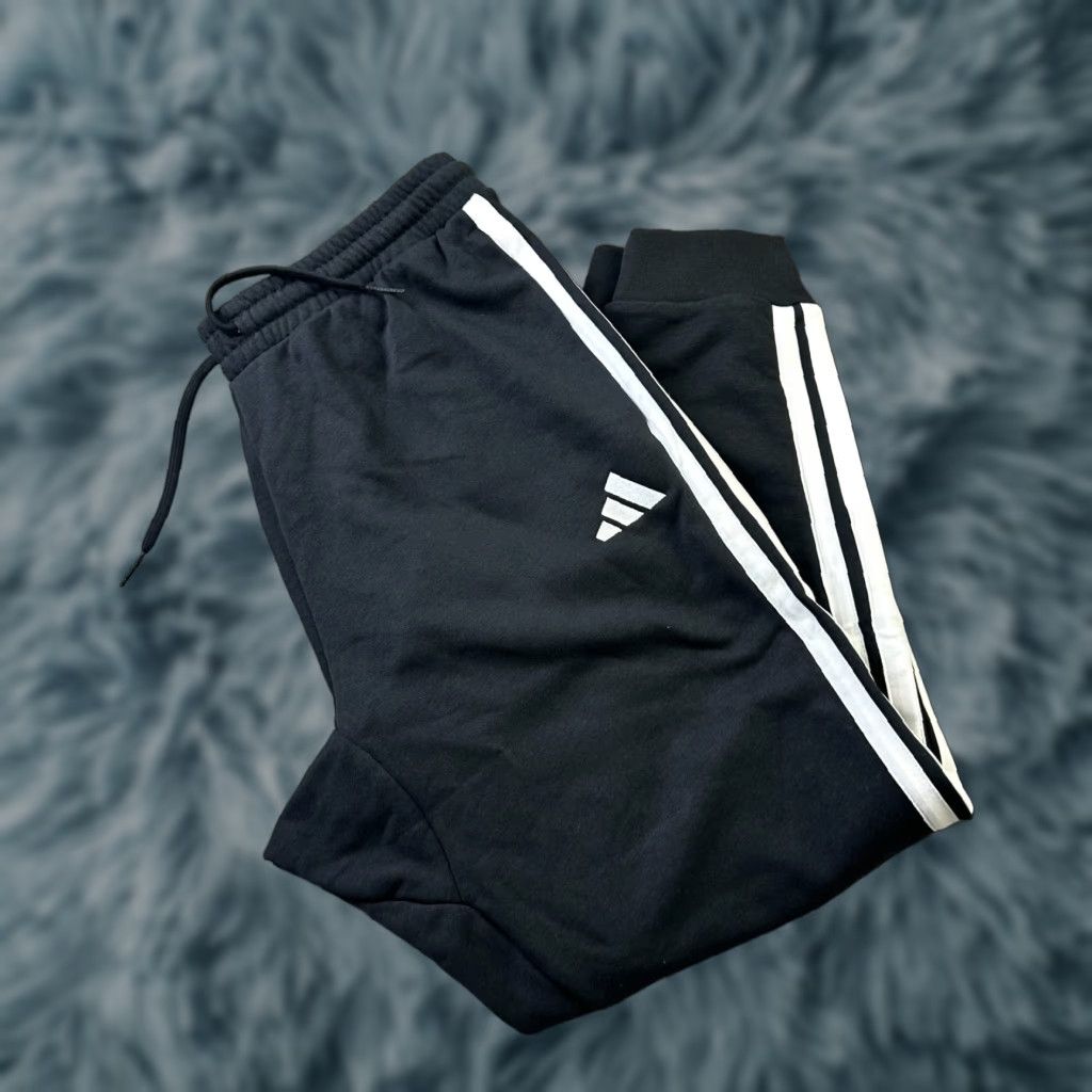 Adidas Adidas Pants Mens XL Black Sweatpants Joggers Fleece Track Pants Slimming Athletic Size US 36 / EU 52 - 1 Thumbnail