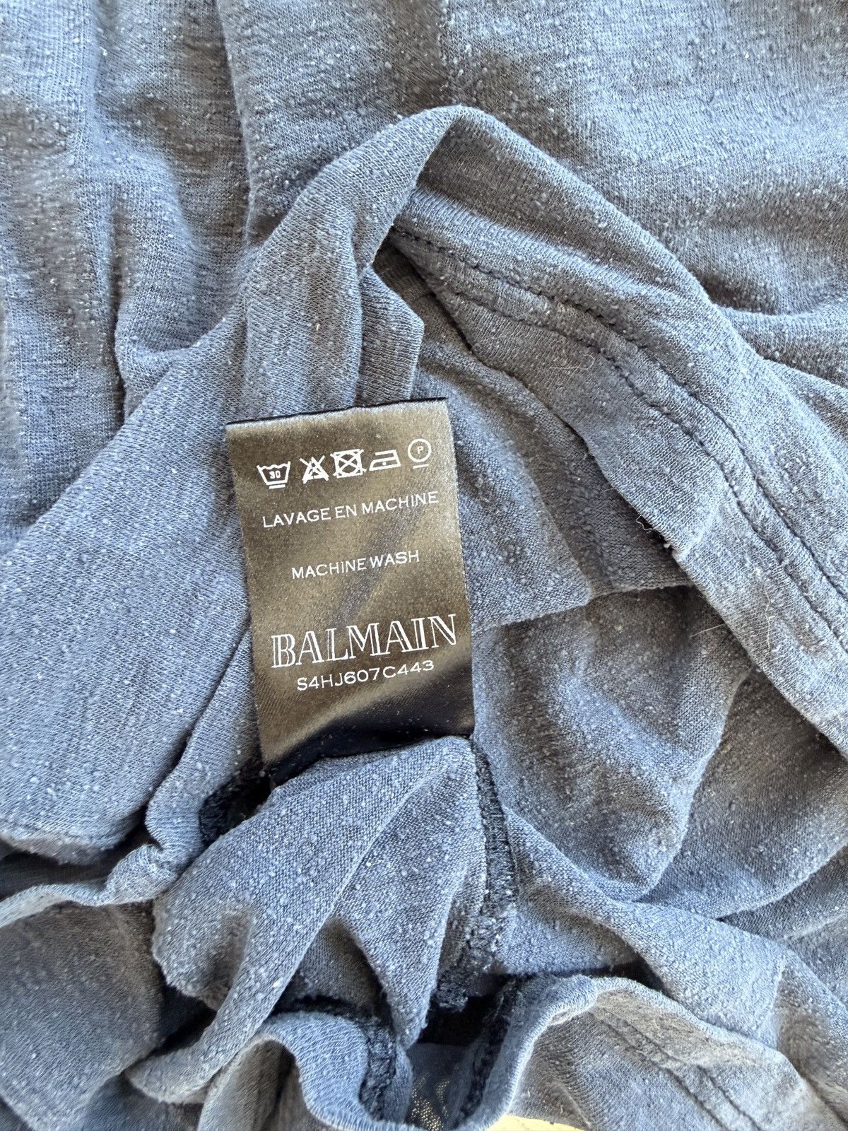 Balmain Textured Silk T - Very rare Size US L / EU 52-54 / 3 - 3 Thumbnail