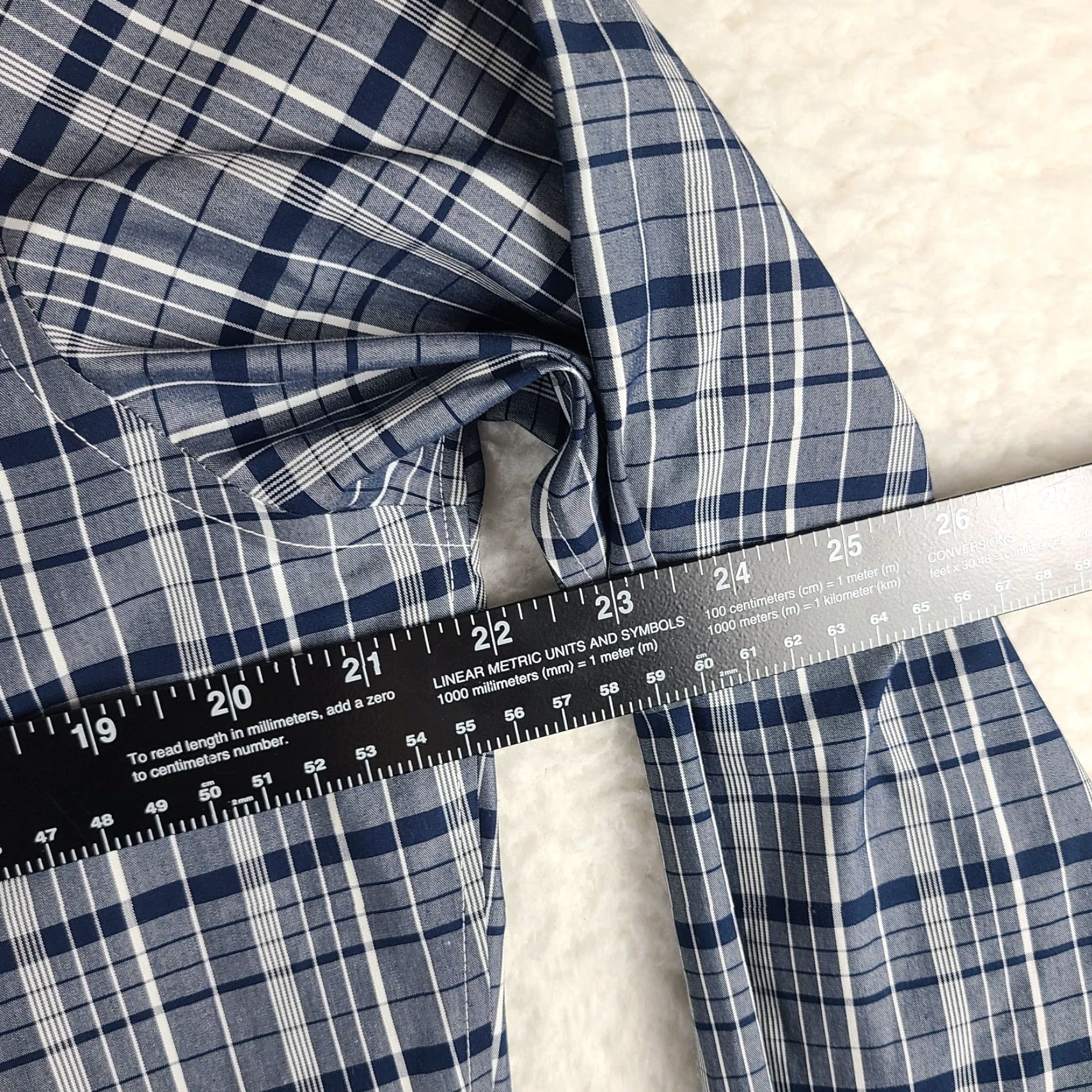 Banana Republic Dress Shirt Mens Large Blue Navy Plaid Grant Fit Button Up  - threedaughtersproperties.com