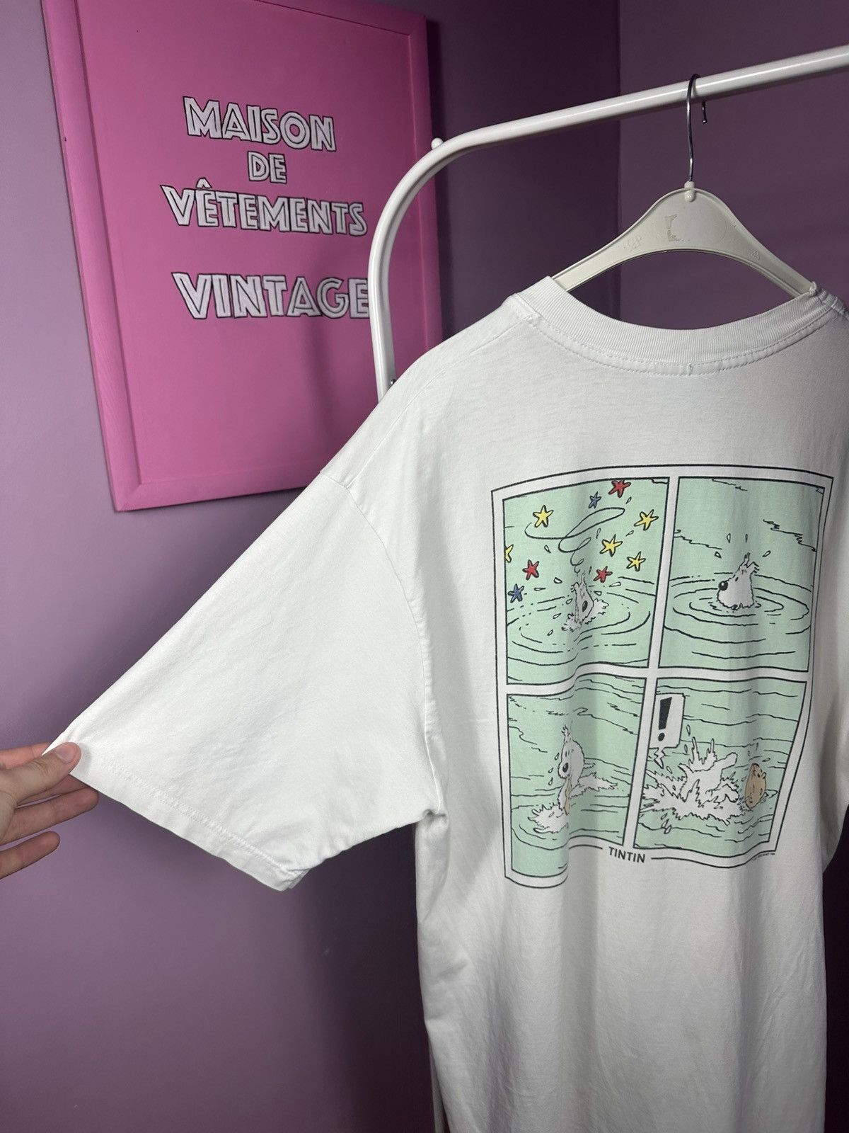 Other Vintage TinTin MoulinsArt 1996 Le Temple Du Soleil T-Shirt Size US L / EU 52-54 / 3 - 19 Thumbnail
