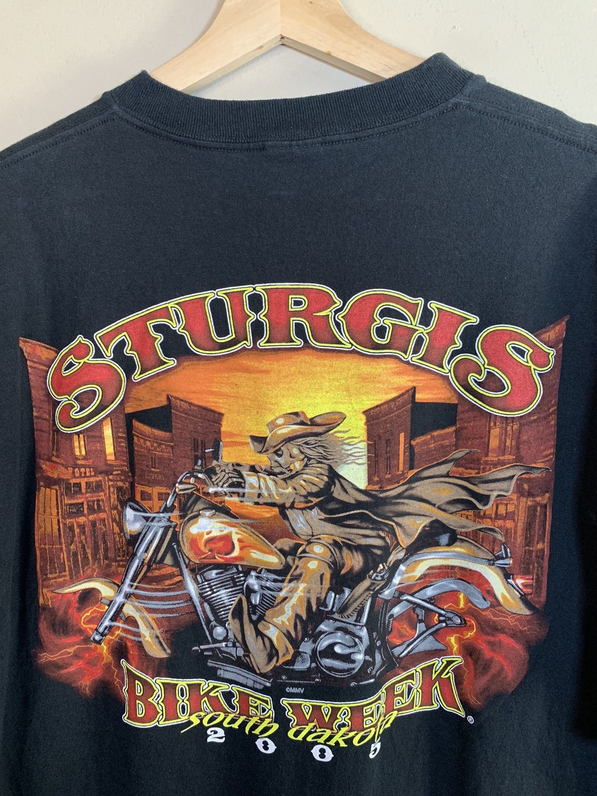 Other × Vintage *RARE* Vintage 2005 Sturgis Bike Week Motorcycle Rally Shirt Size US XL / EU 56 / 4 - 3 Thumbnail