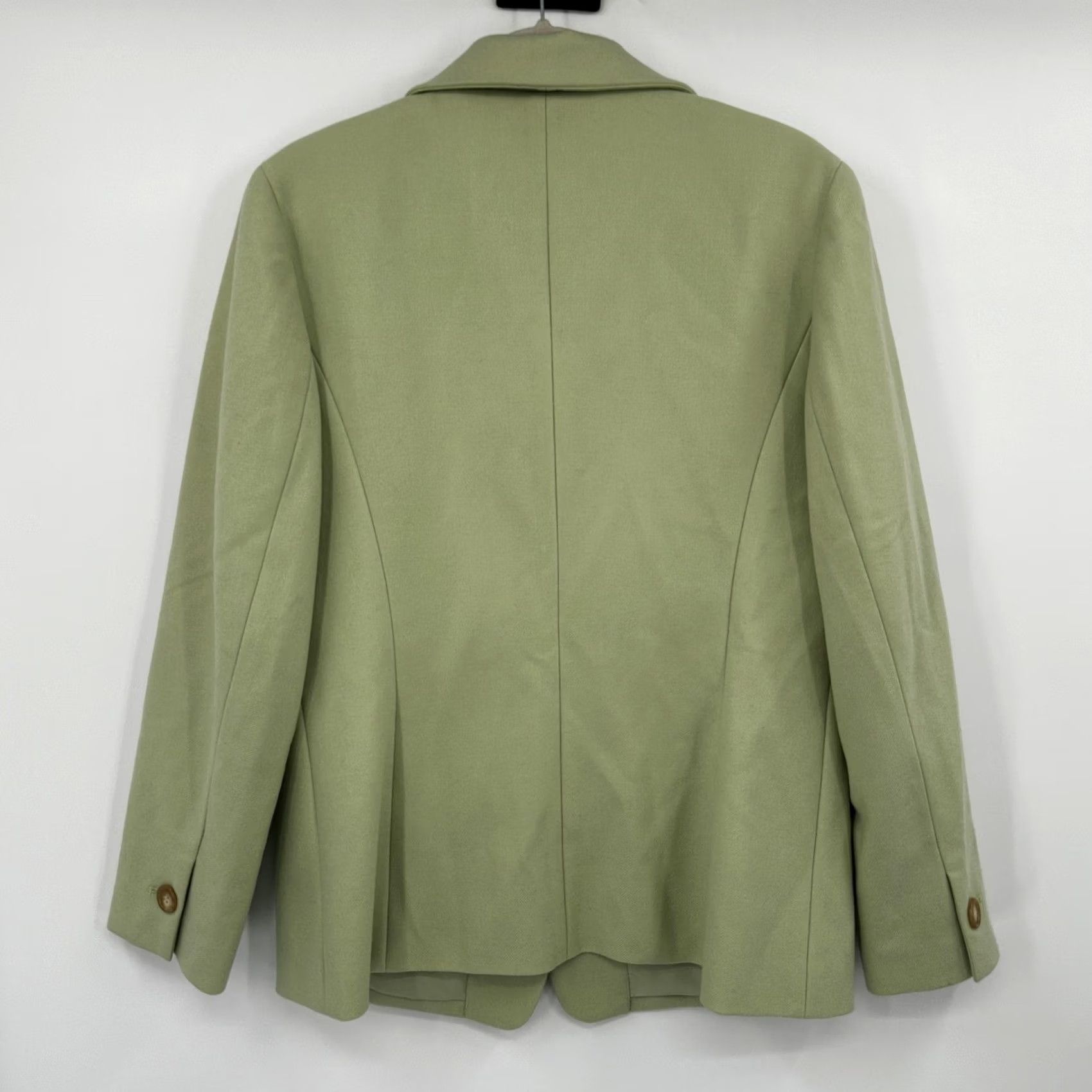 Talbots Talbots Blazer Jacket Women's Light Green Wool Cashmere Blend 12 Button Front Notch Lined Tailored Workwear Size XL / US 12-14 / IT 48-50 - 6 Thumbnail