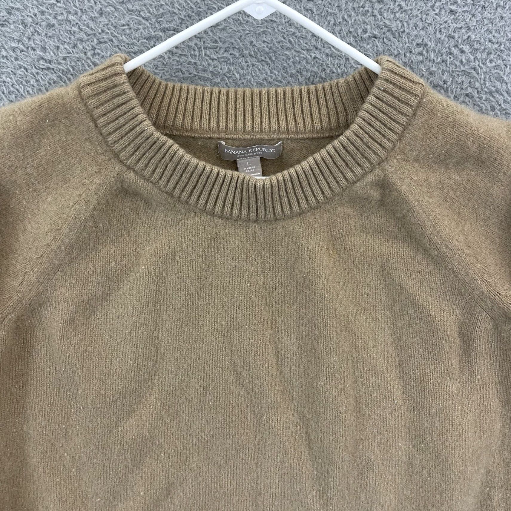 Banana Republic VINTAGE Banana Republic Sweater Womens L Mojave Cashmere Ribbed Roll Sleeve Pullover Size L / US 10 / IT 46 - 3 Thumbnail
