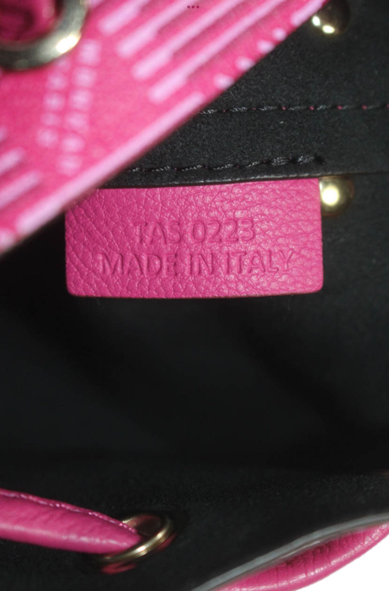 Moreau Paris Moreau Womens Pink Fuschia Printed La Pon Mini Bucket Bag Size ONE SIZE - 7 Thumbnail