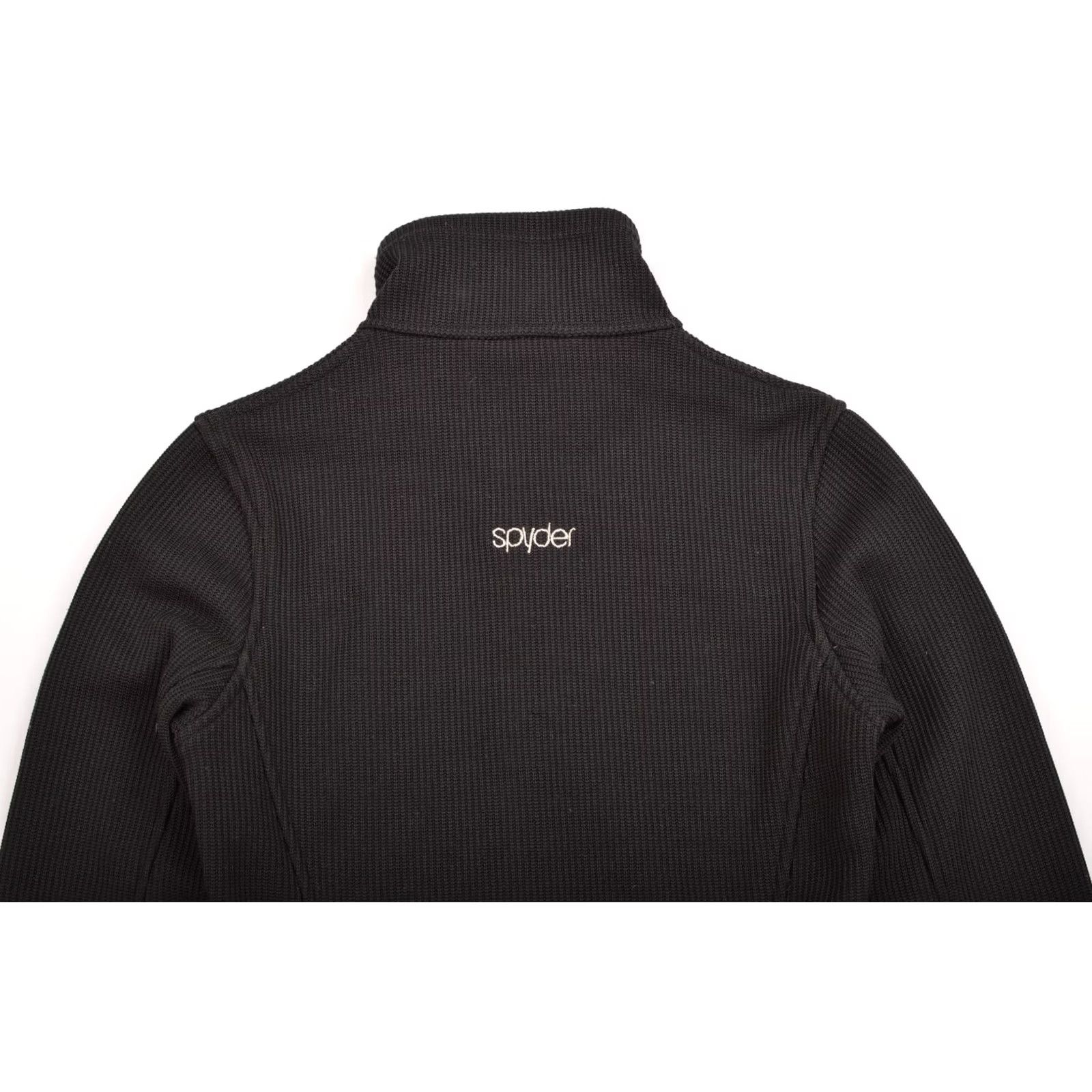 Spyder Womens Spyder Core Black Fleece Sweater Jacket XS Women Long Sleeve Collared Pullover 100% Polyester Size XS Black Size XS / US 0-2 / IT 36-38 - 7 Thumbnail