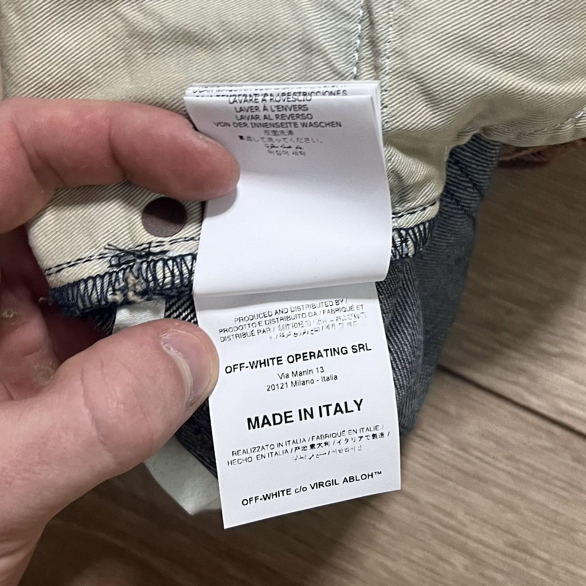 Off-White OFF-WHITE DENIM JEANS Size US 31 - 19 Thumbnail