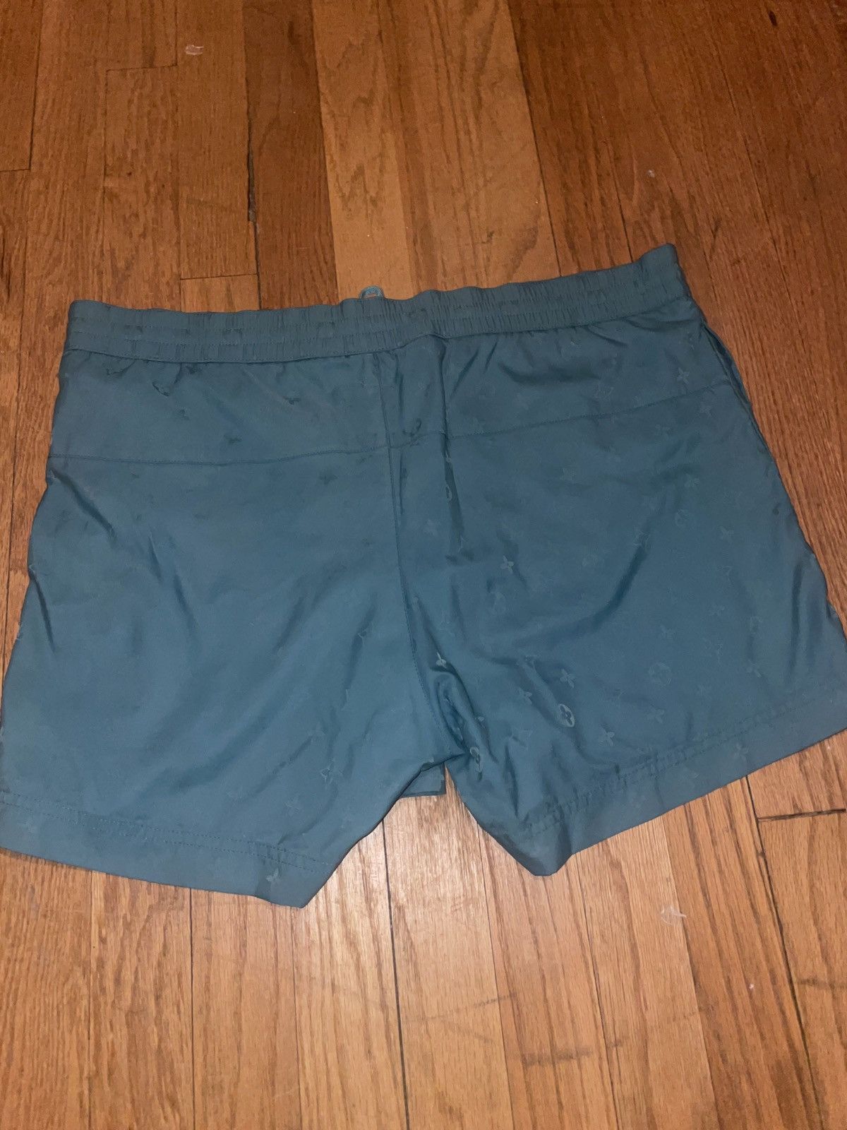 Louis Vuitton Kim Jones era LV mono swim trunks, teal/blue Size US 34 / EU 50 - 18 Thumbnail