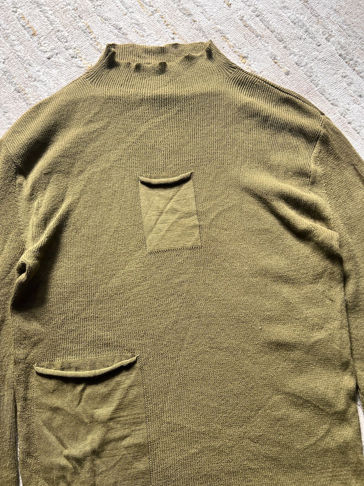 Issey Miyake Issey Miyake Heart Haat Military Style Stretchable Jumper Size US M / EU 48-50 / 2 - 4 Thumbnail