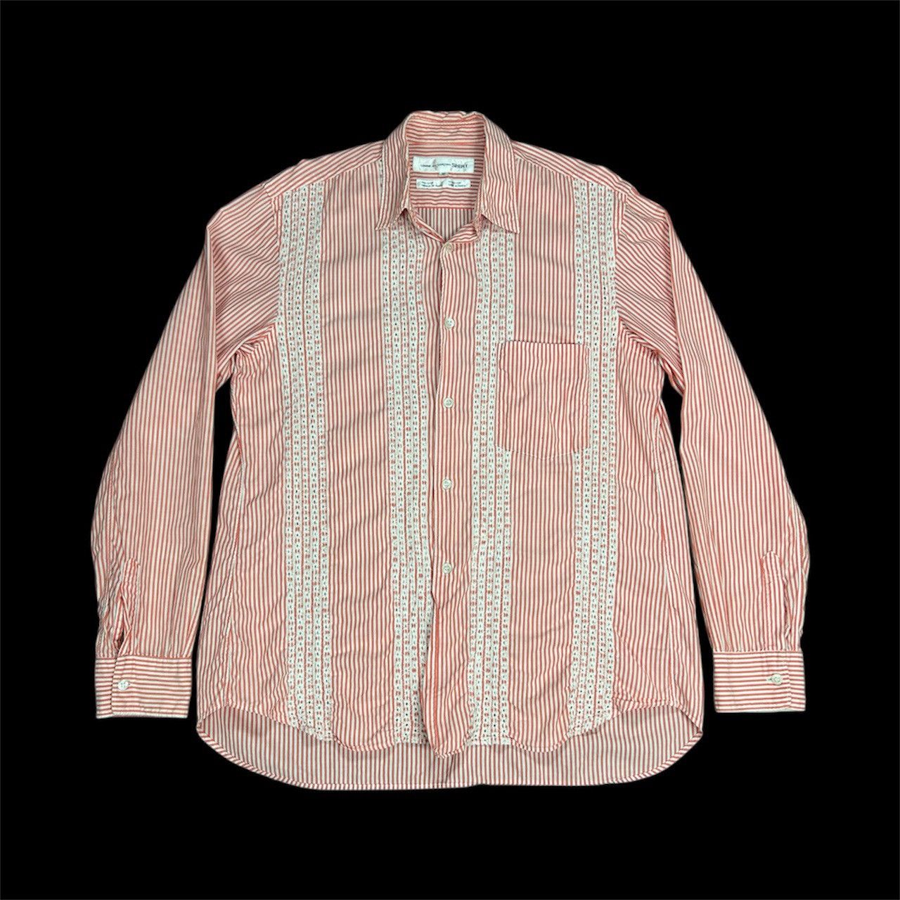 Comme des Garcons SHIRT Comme des Garcons Shirt Strip Button up Size US M / EU 48-50 / 2 - 1 Thumbnail
