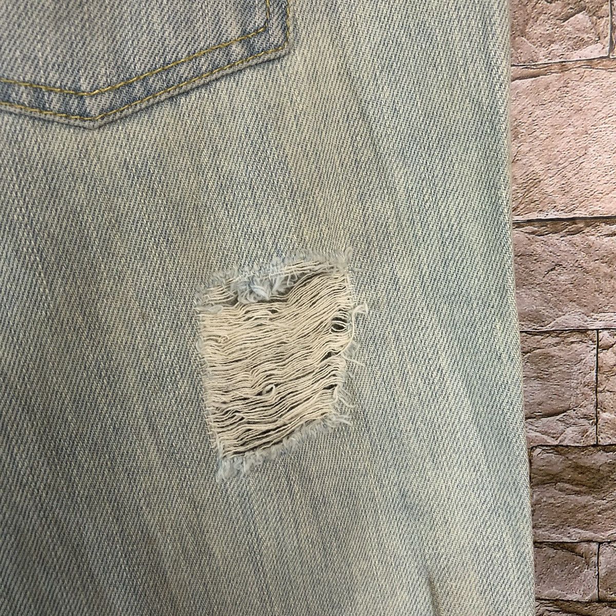 Japanese Brand Heather Bleu Distressed ripped Denim Pants #A976 Size US 31 - 17 Thumbnail