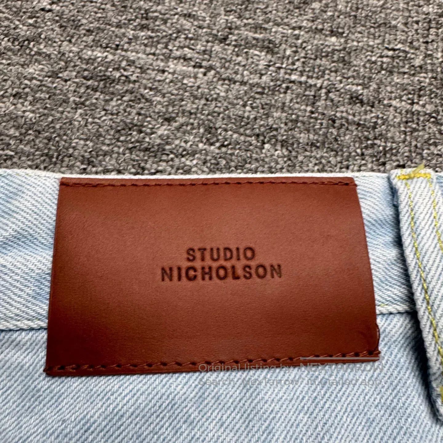 Studio Nicholson NICHLOSON STUDIO Wide-Leg Jeans. Size 33" - 6 Thumbnail