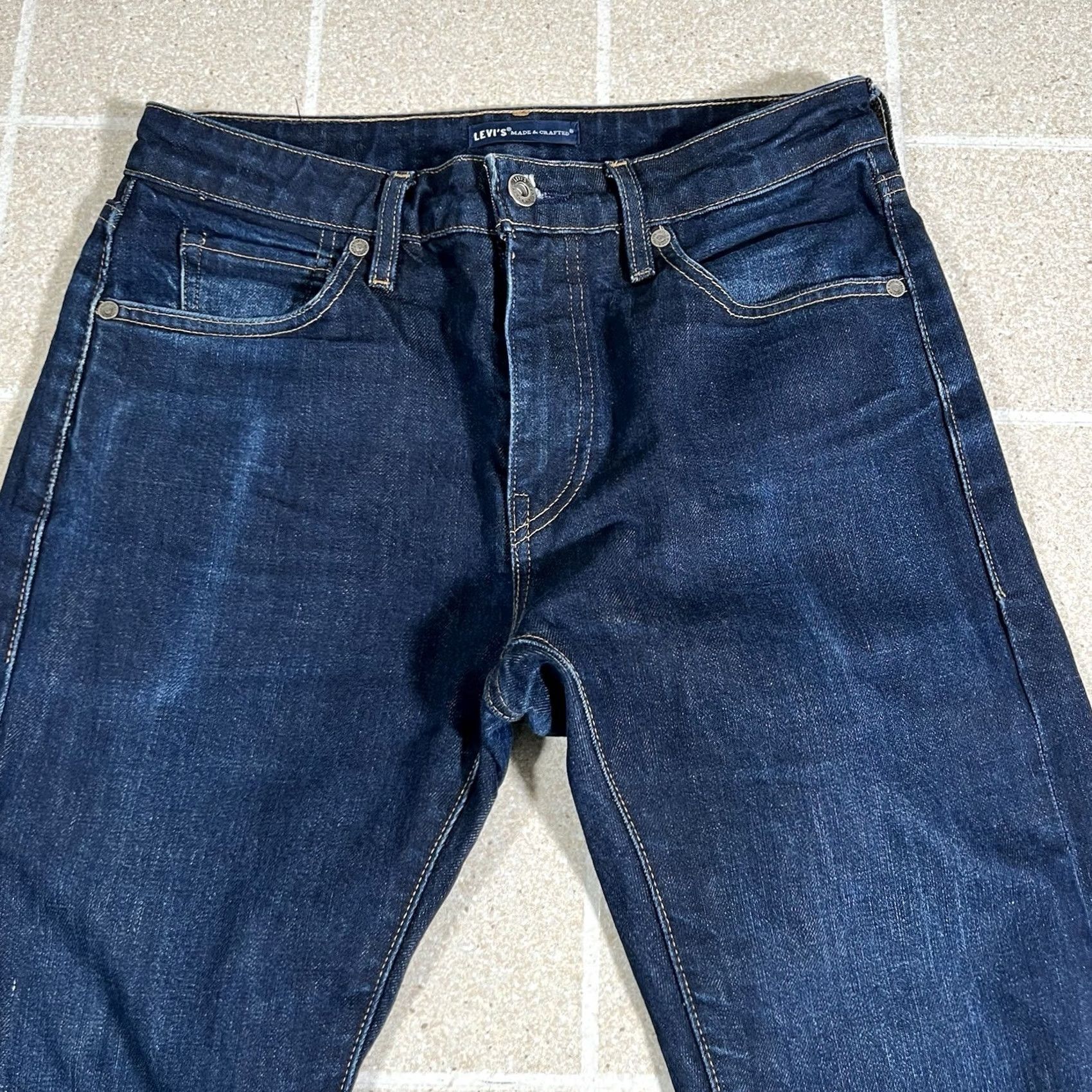 Levi's Levi's Made & Crafted Denim Jeans Slim 30x32 Mens Dark Blue Tapered Size US 30 / EU 46 - 5 Thumbnail