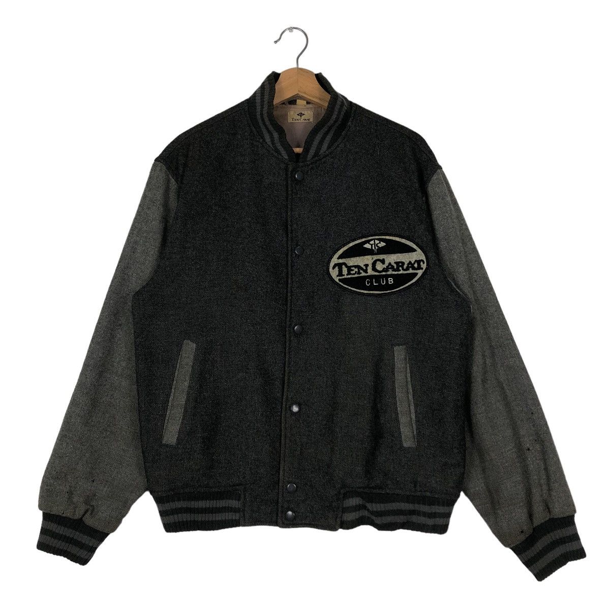 Japanese Brand Vtg Bomber Varsity Jacket Ten Carat Japan Made Issey Miyake Size US L / EU 52-54 / 3 - 1 Thumbnail
