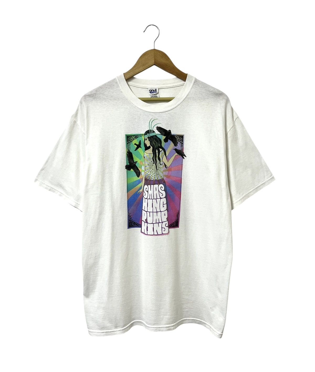 Band Tees VINTAGE 00s THE SMASHING PUMPKINS PSYCHEDELIC TOUR TSHIRT Size US XL / EU 56 / 4 - 1 Thumbnail
