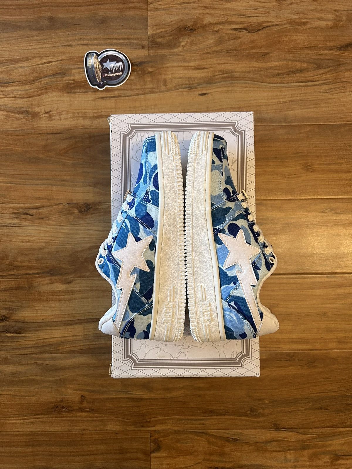 Bape NEW Bape Blue ABC Camo Bapestas Size US 7 / EU 40 - 2 Thumbnail