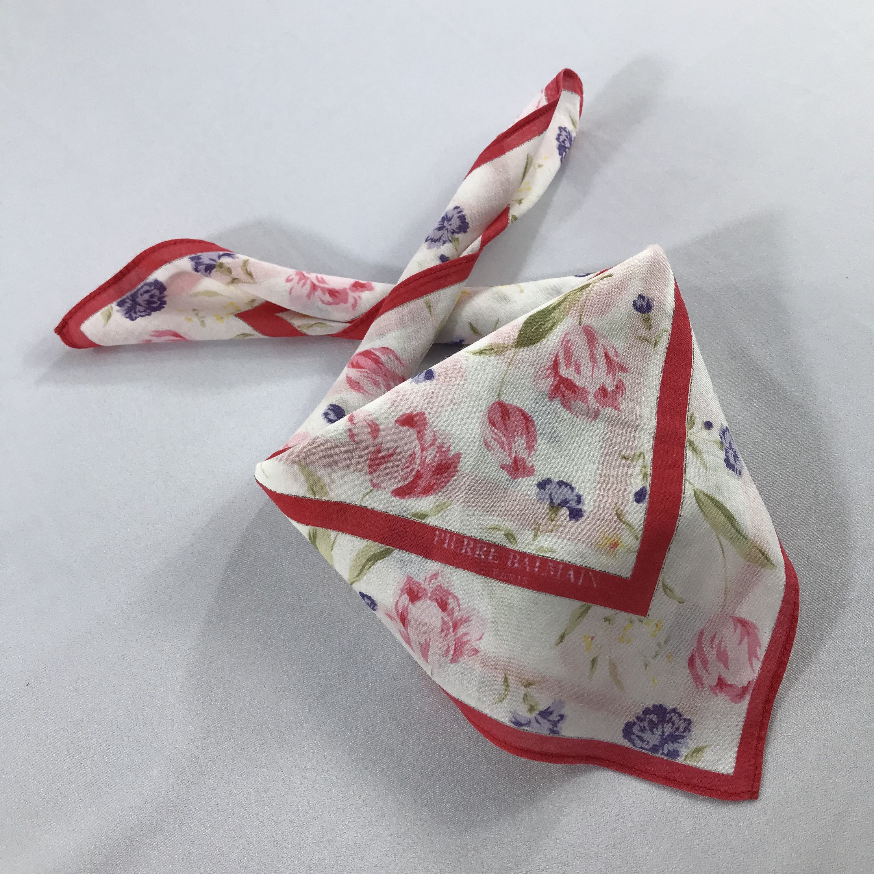 Pierre Balmain × Vintage Pierre Balmain Bandana / Handkerchief / Neckerchief - S2425 Size ONE SIZE - 4 Thumbnail