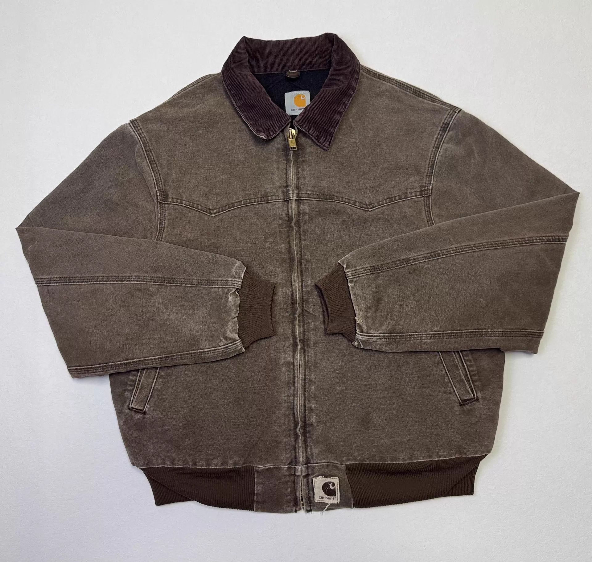 Carhartt Vintage Carhartt J14 Sante Fe Jacket Burgundy L Size US L / EU 52-54 / 3 - 1 Thumbnail