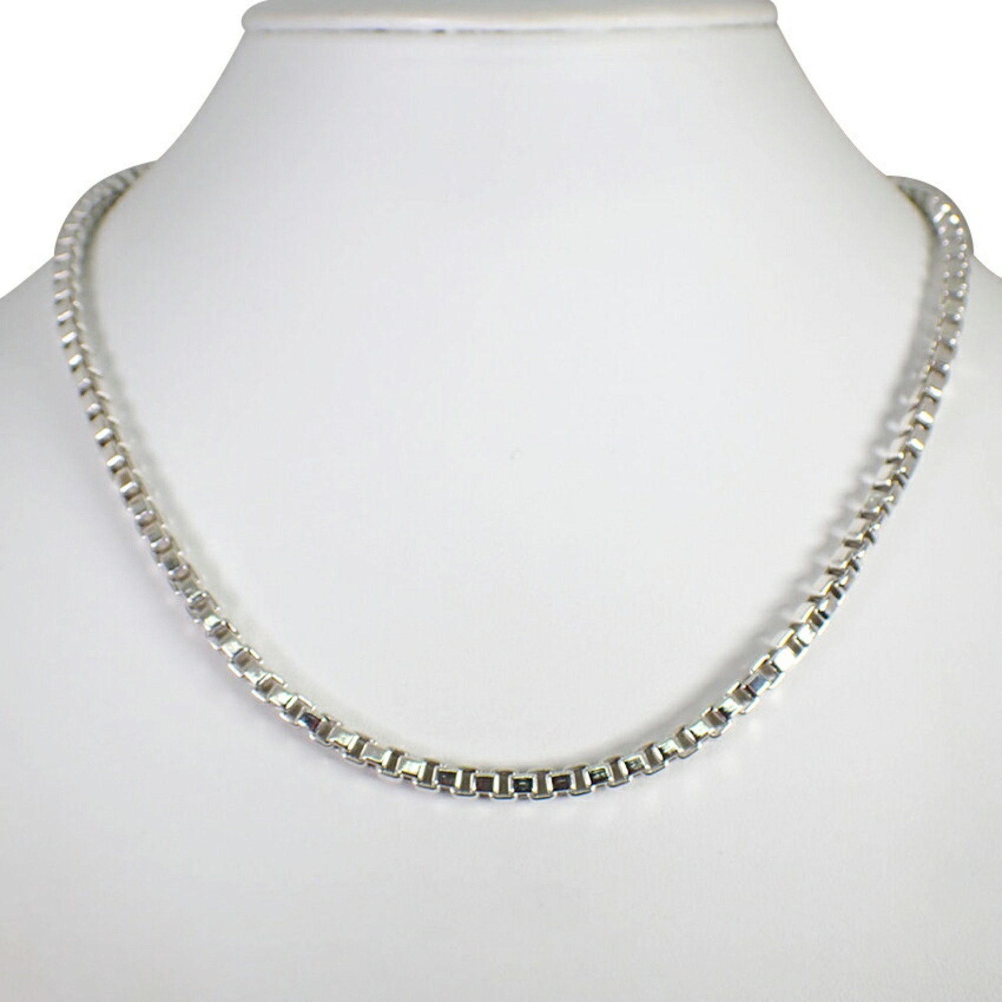 EXPLOIT Venetian Rhodium Silver 925 Necklace - Light & Heavy Style, 45-100cm Length